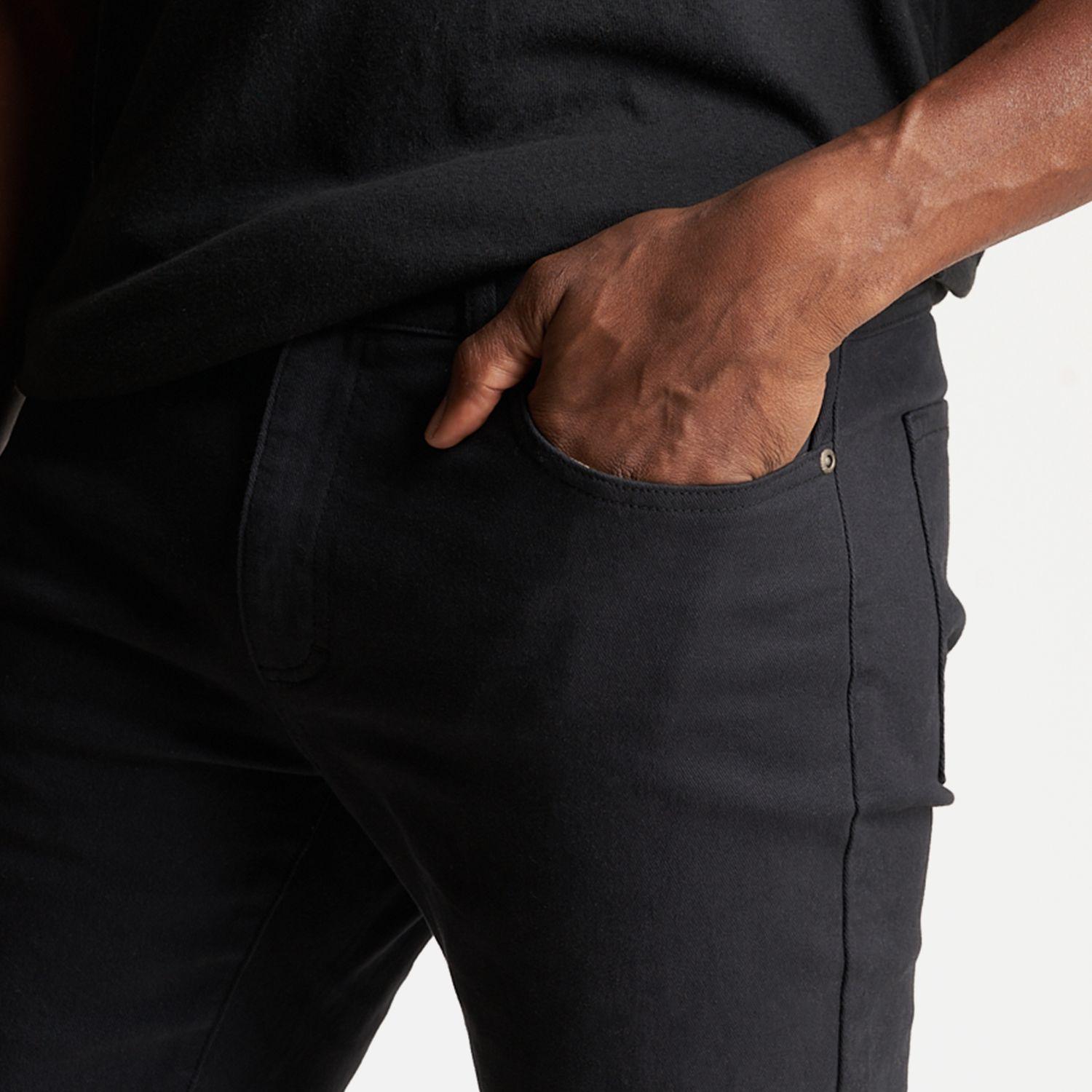 Pantalon Hombre Jeans Con Gin Negro Haka Honu I23-4