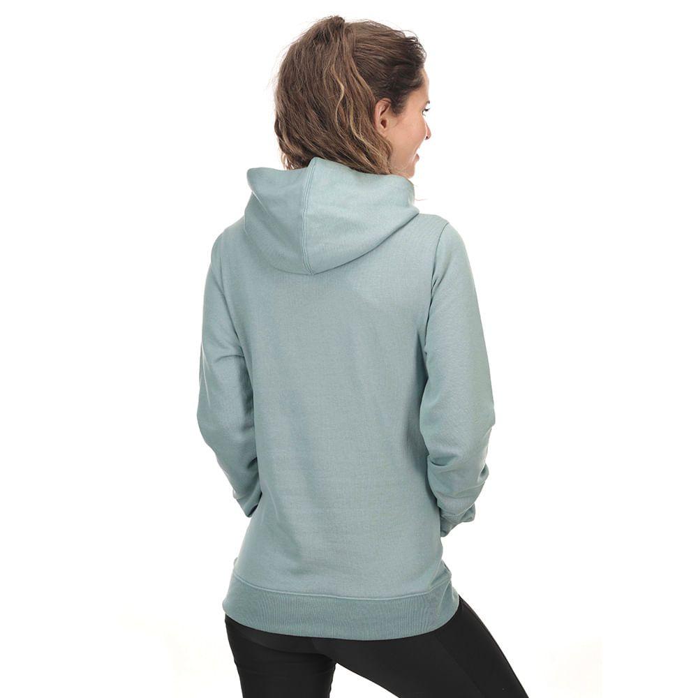 Poleron Mujer Insigne Cotton Hoody Melange Gris Claro Lippi-3