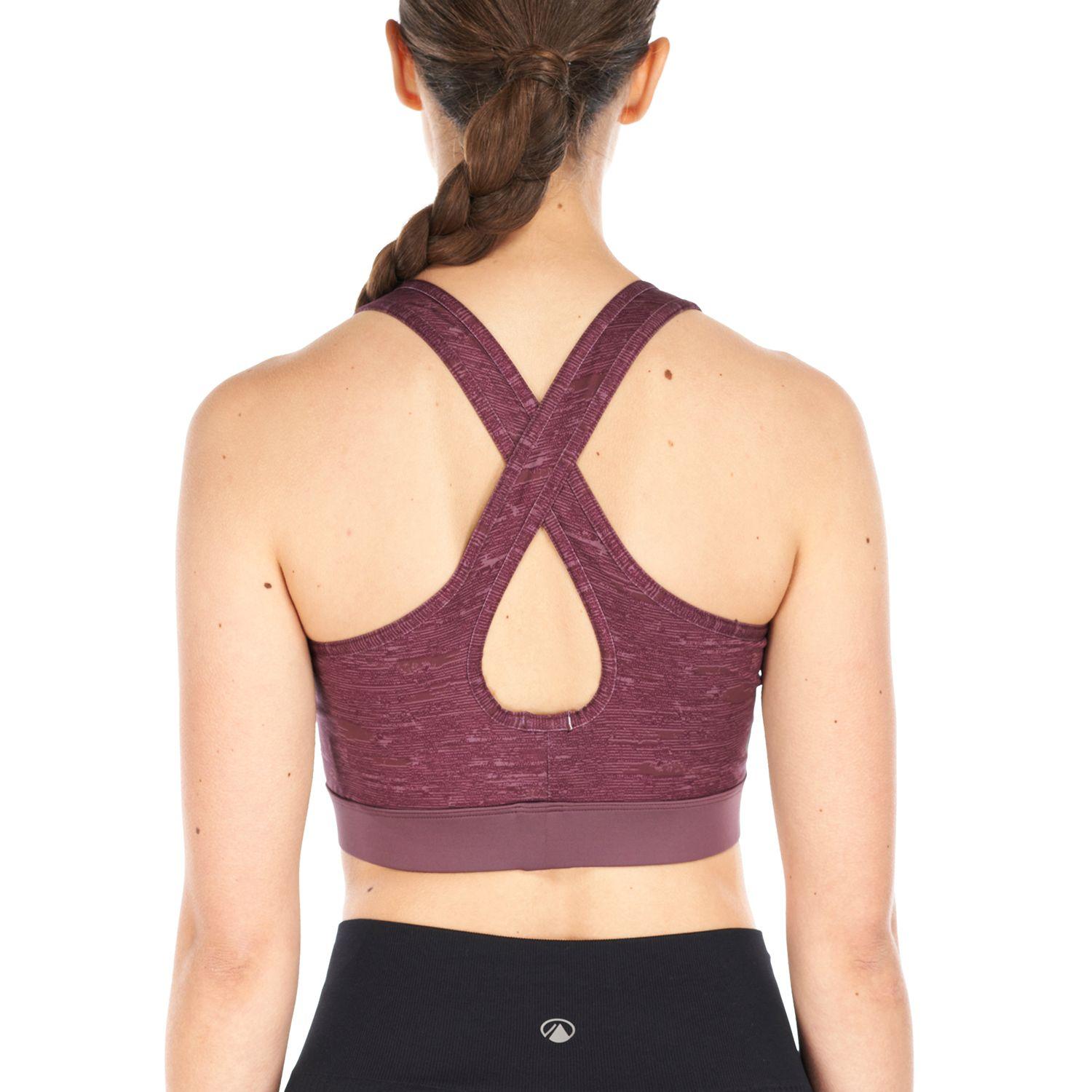 Peto Mujer In-Motion Crossback Bra Melange Lila Lippi-6
