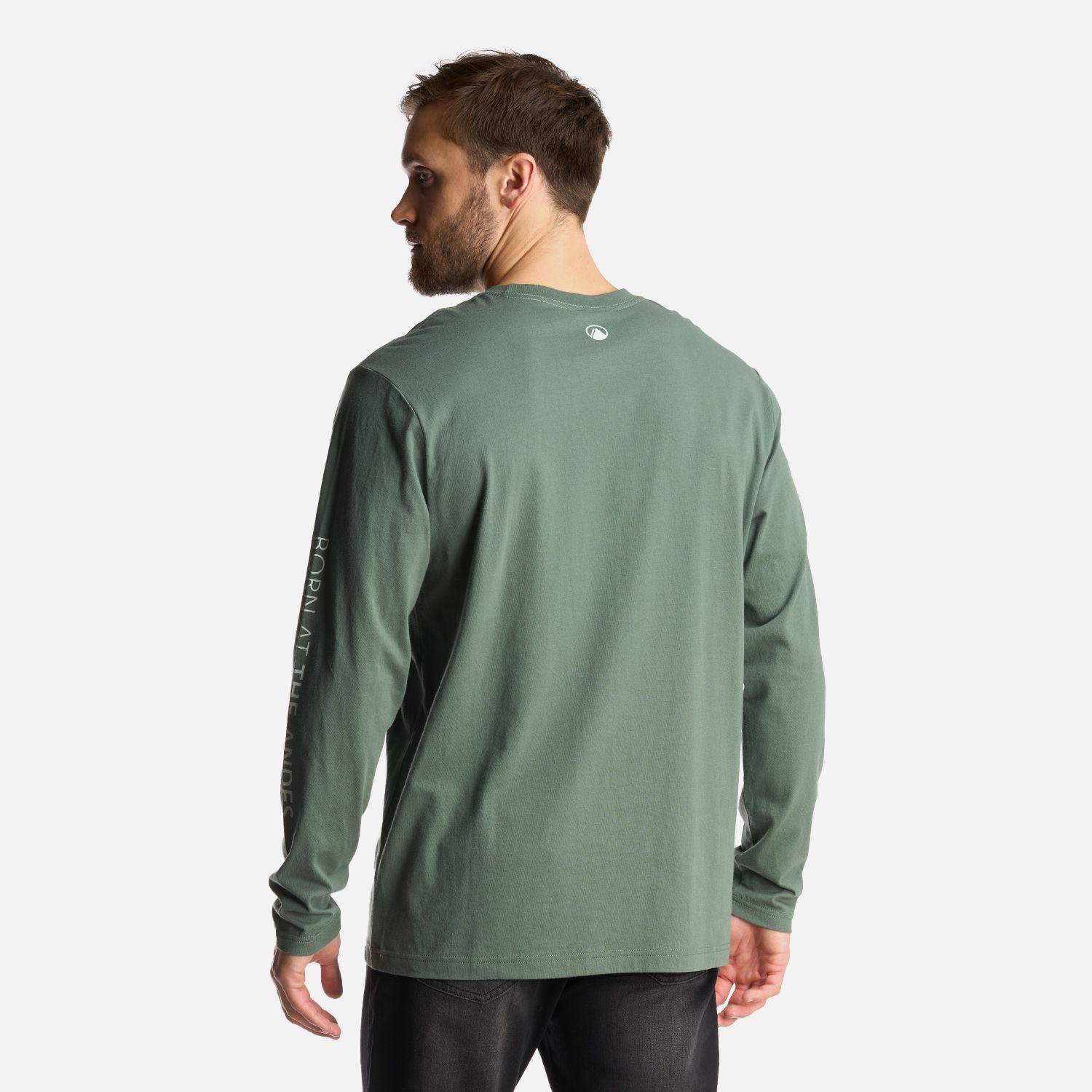 Polera Hombre Logo Lippi Long Sleeve T-Shirt Verde Musgo Lippi-3