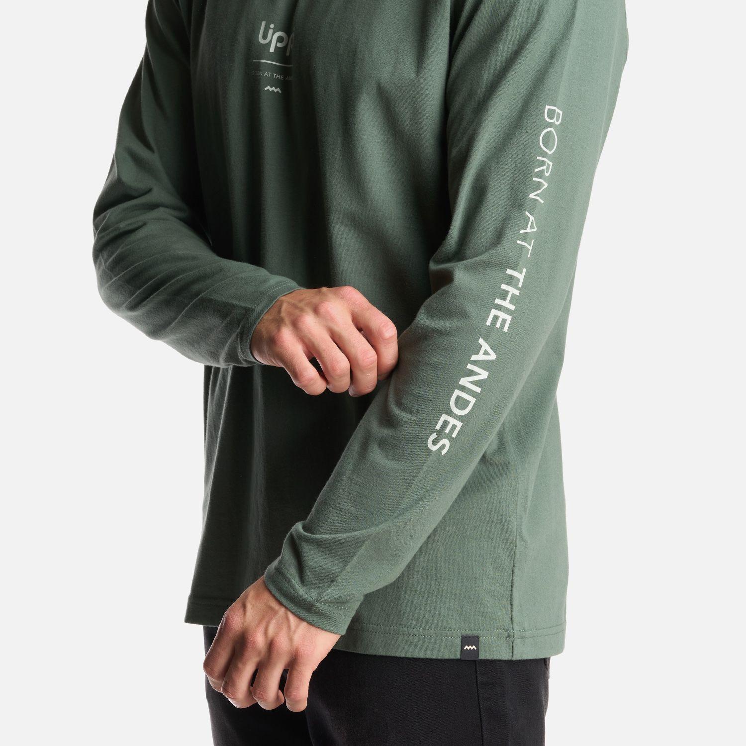 Polera Hombre Logo Lippi Long Sleeve T-Shirt Verde Musgo Lippi-5