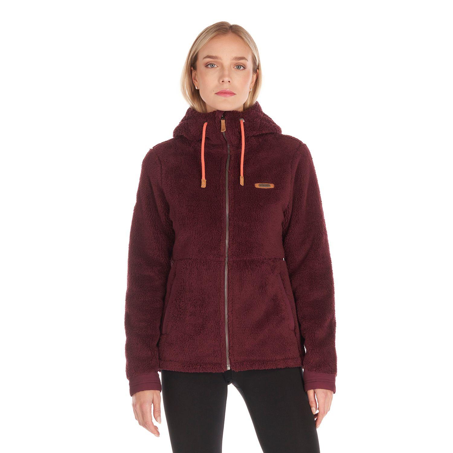 Chaqueta Mujer Bear Shaggy-Pro Hoody Jacket Burdeo Lippi V23-1