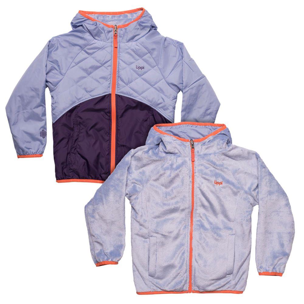 Chaqueta Niña Two Sides Steam-Pro Hoody Jacket Lila / Morado Oscuro Lippi-1