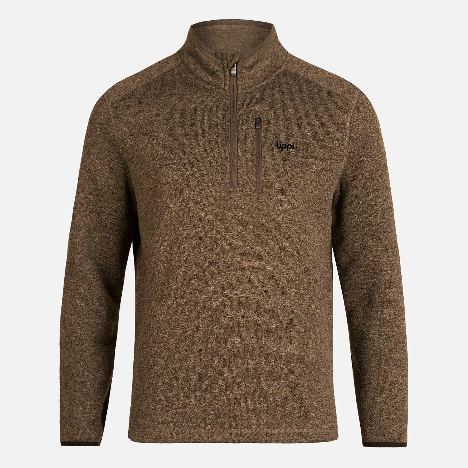 Poleron Hombre Coronado Therm-Pro Pullover Melange Verde Oscuro Lippi-0