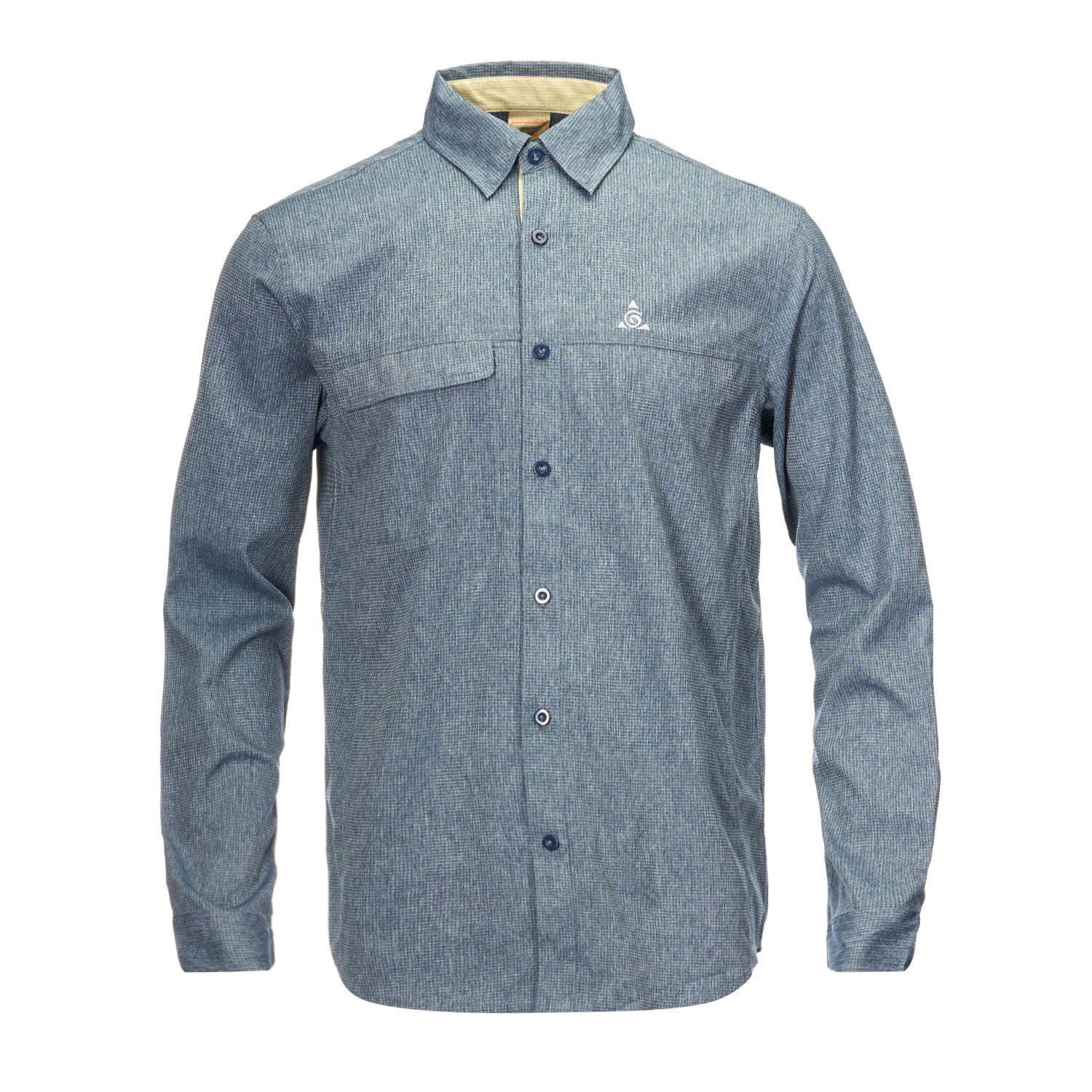 Polera Hombre Petricor Azul Marino Geography-0