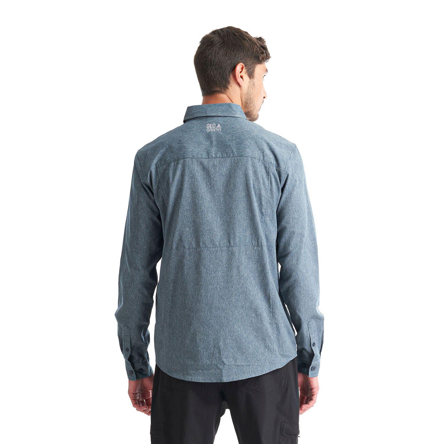 Polera Hombre Petricor Azul Marino Geography-3