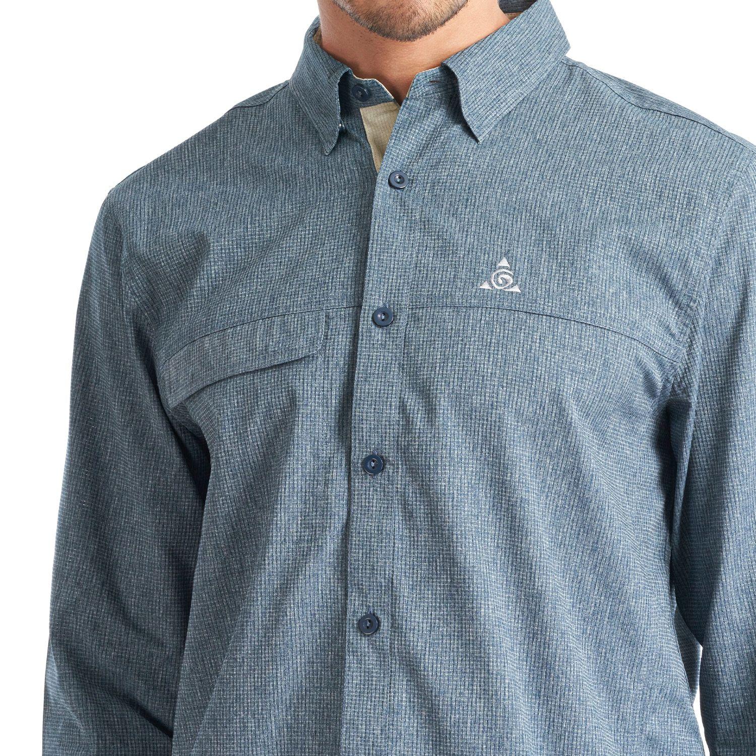 Polera Hombre Petricor Azul Marino Geography-4