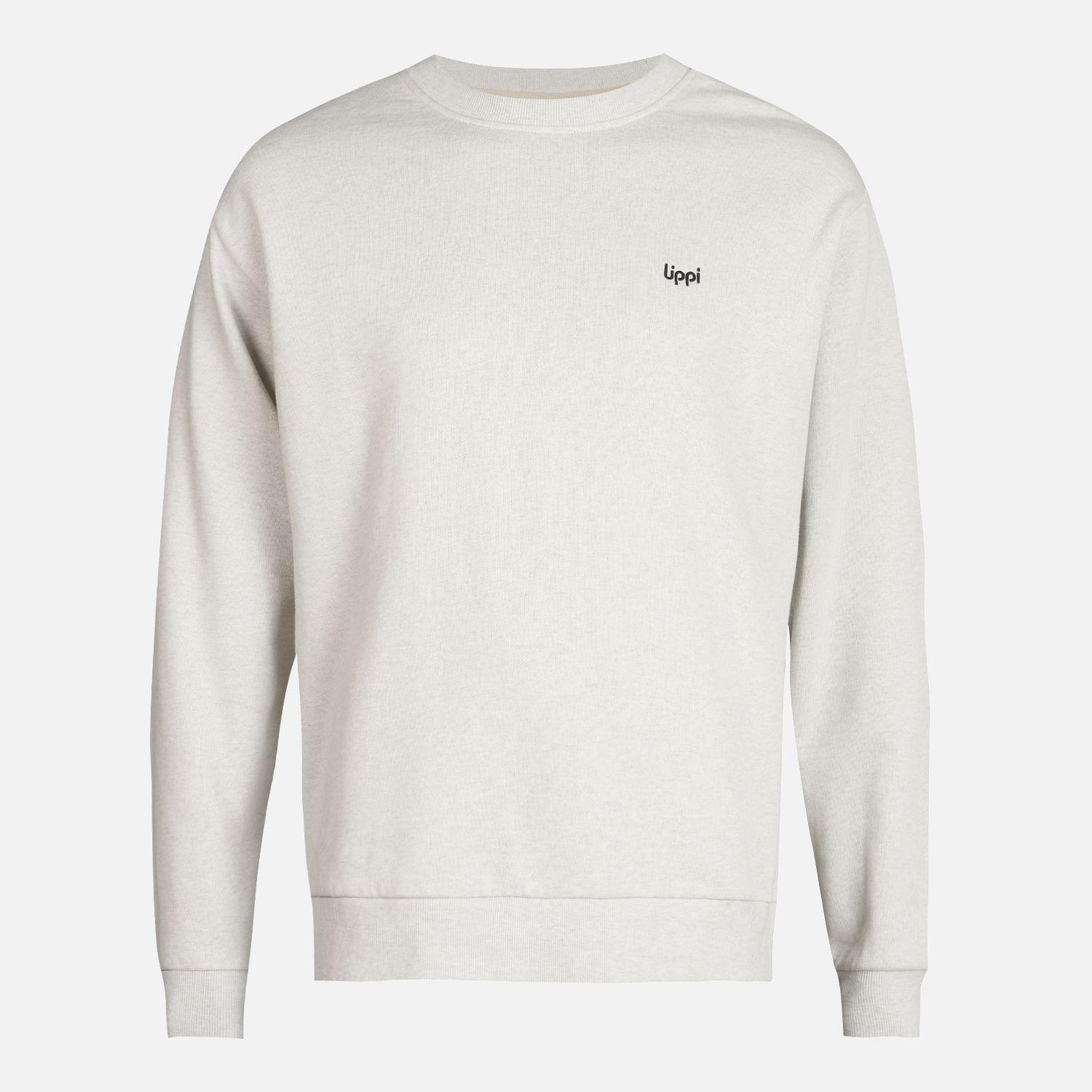 Poleron Hombre Ulmo Crewneck Sweatshirt Melange Gris Claro Lippi-0