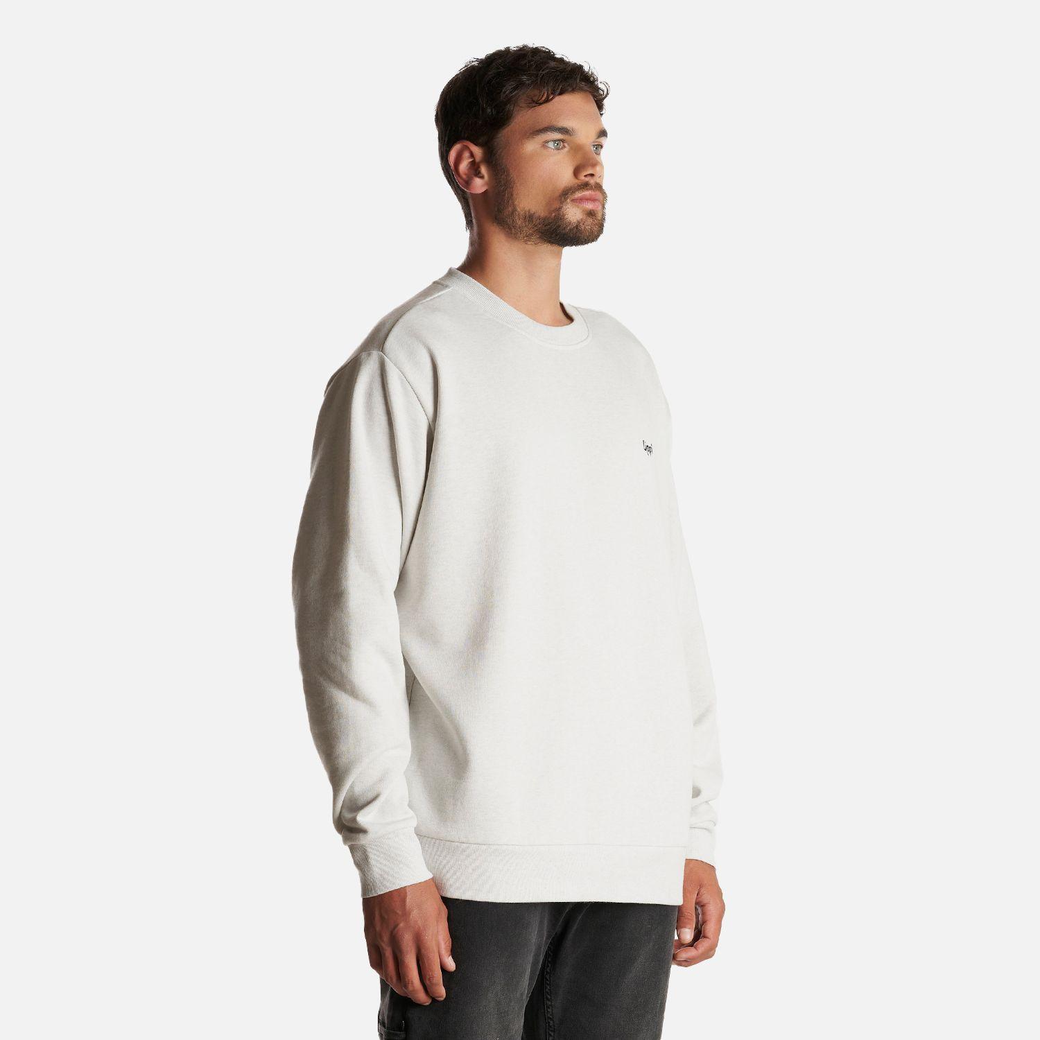 Poleron Hombre Ulmo Crewneck Sweatshirt Melange Gris Claro Lippi-2