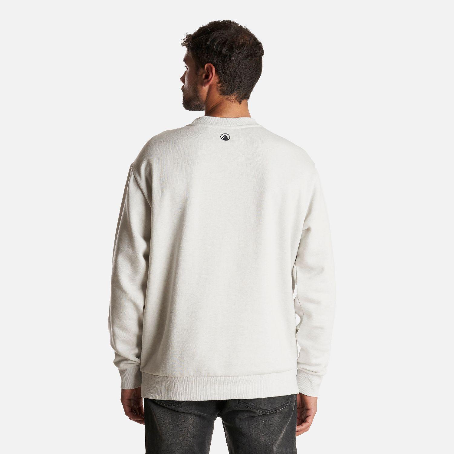 Poleron Hombre Ulmo Crewneck Sweatshirt Melange Gris Claro Lippi-3