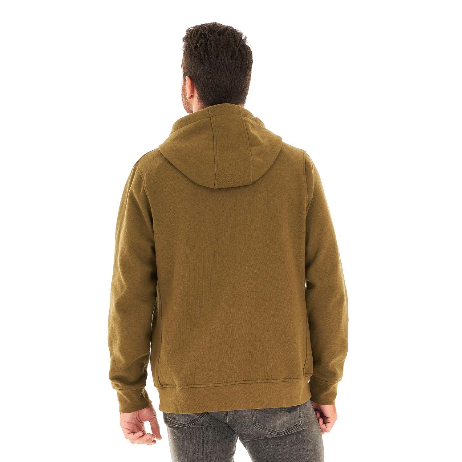 Poleron Hombre Insigne Full Zip Hoody Oliva Oscuro Lippi-5