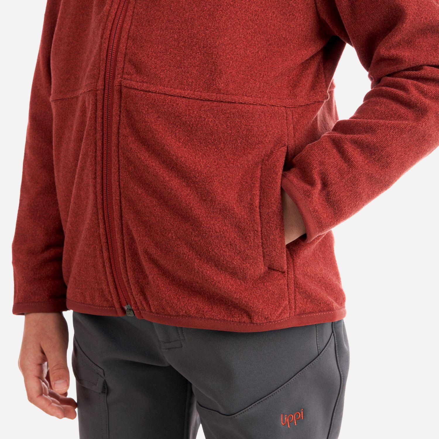 Poleron Niño Stripes Nano-F Full Zip Terracota Lippi I23-5