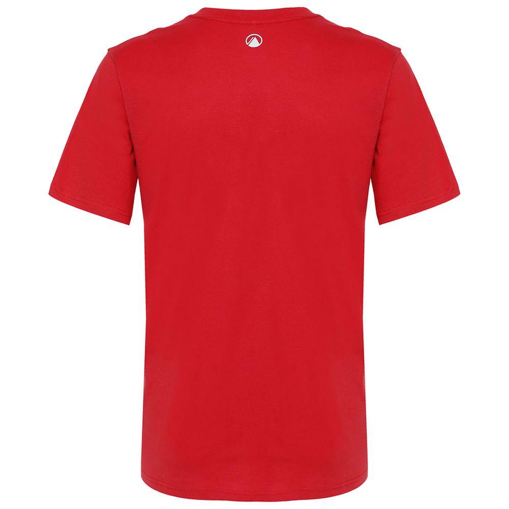 Polera Hombre Ulmo Cotton UV-Stop T-Shirt Rojo Lippi V18-1