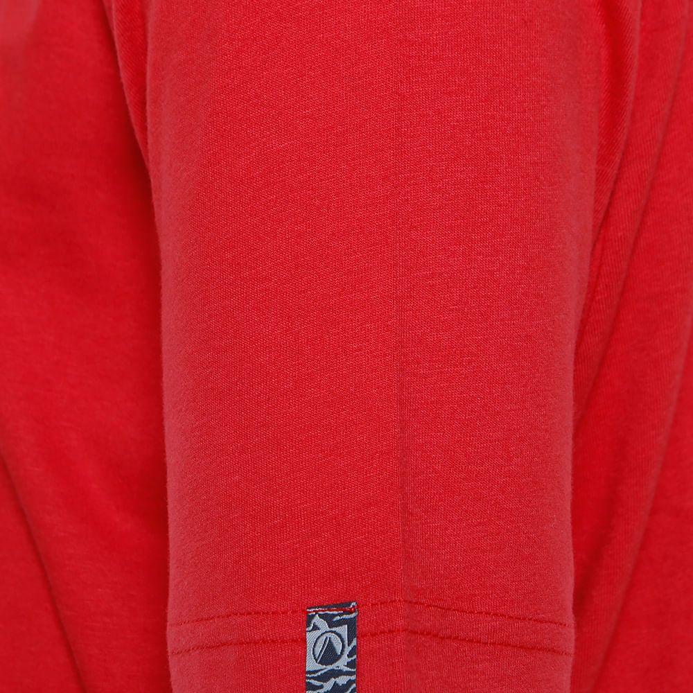 Polera Hombre Ulmo Cotton UV-Stop T-Shirt Rojo Lippi V18-4