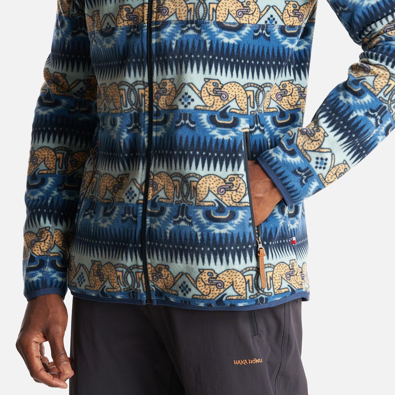 Chaqueta Hombre Tokerau Pro Print Azul Piedra Haka Honu-5