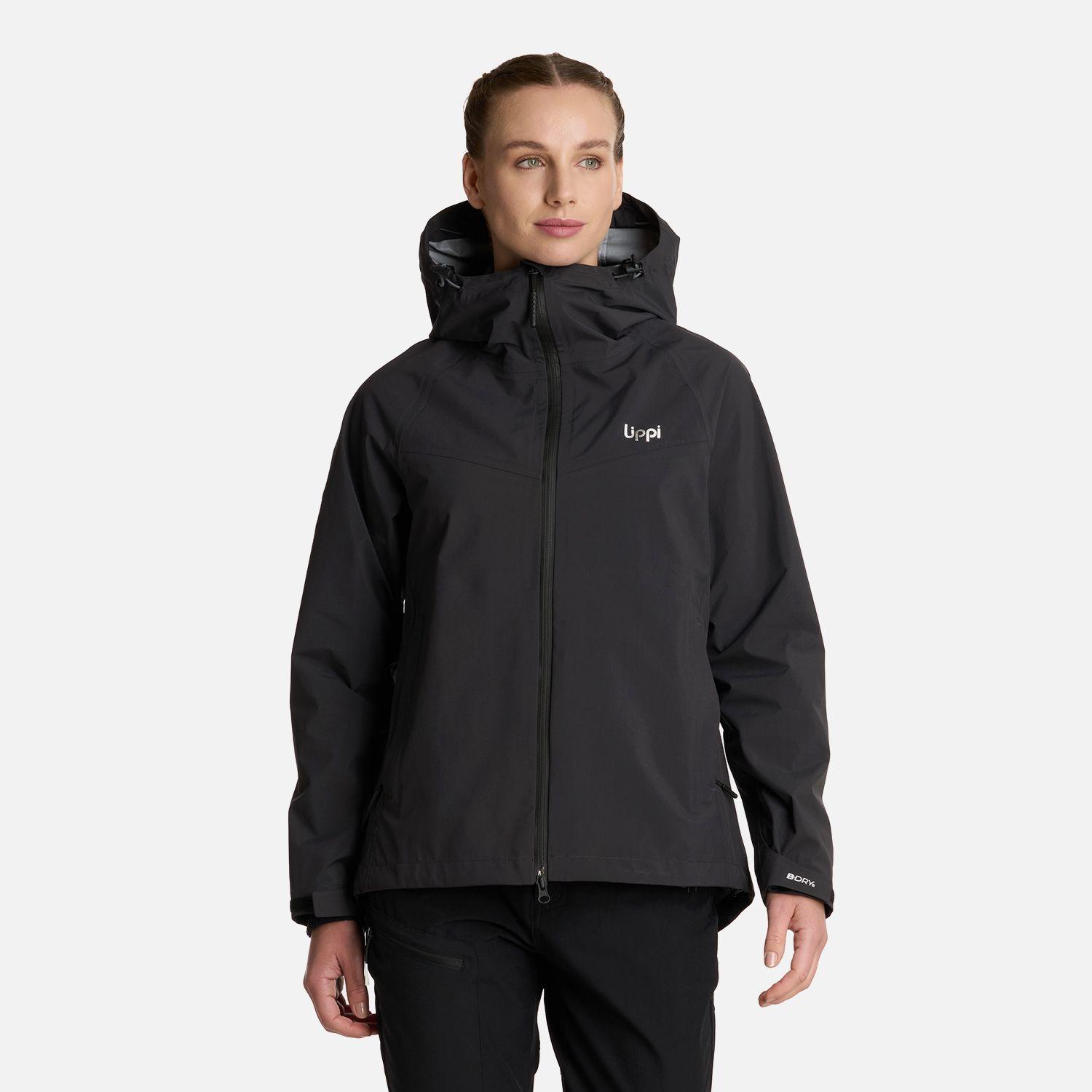 Chaqueta Mujer Alpine B-Dry Hoody Jacket Negro Lippi I25-0