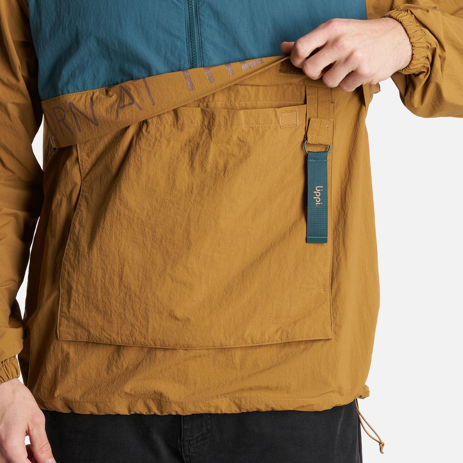Chaqueta Hombre WindCity WindBreaker 1/4 Zip Jacket Petroleo Lippi-4
