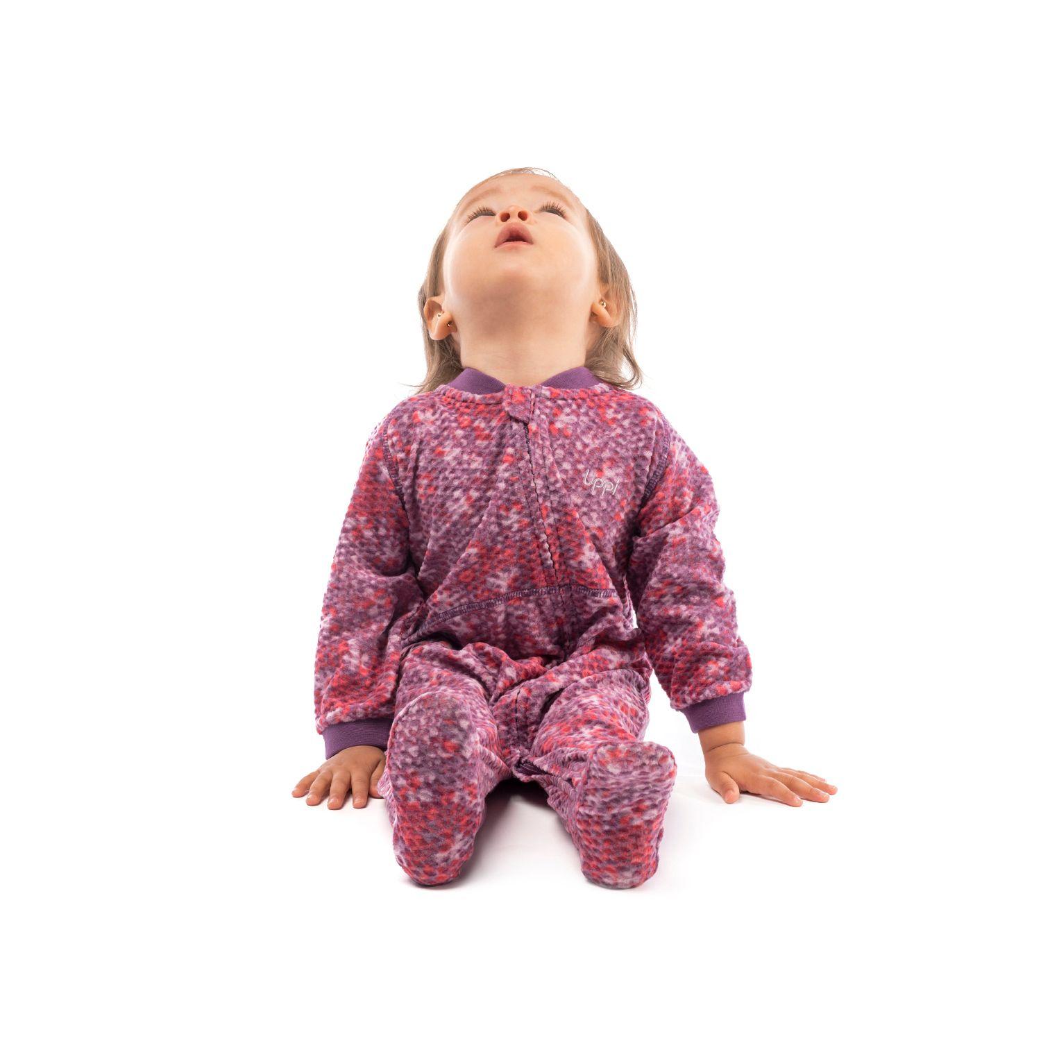 Enterito Unisex Saltamontes Nano-F Full Zip Onesie Print Uva Lippi-3