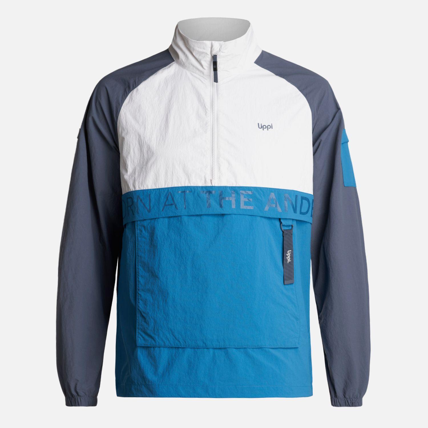 Chaqueta Hombre WindCity WindBreaker 1/4 Zip Jacket Azul Lippi-0