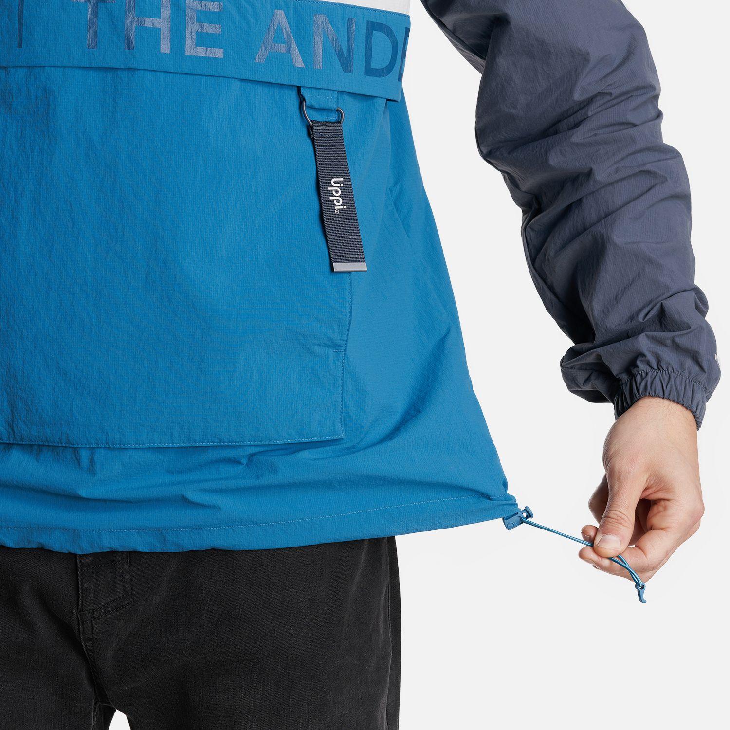 Chaqueta Hombre WindCity WindBreaker 1/4 Zip Jacket Azul Lippi-7