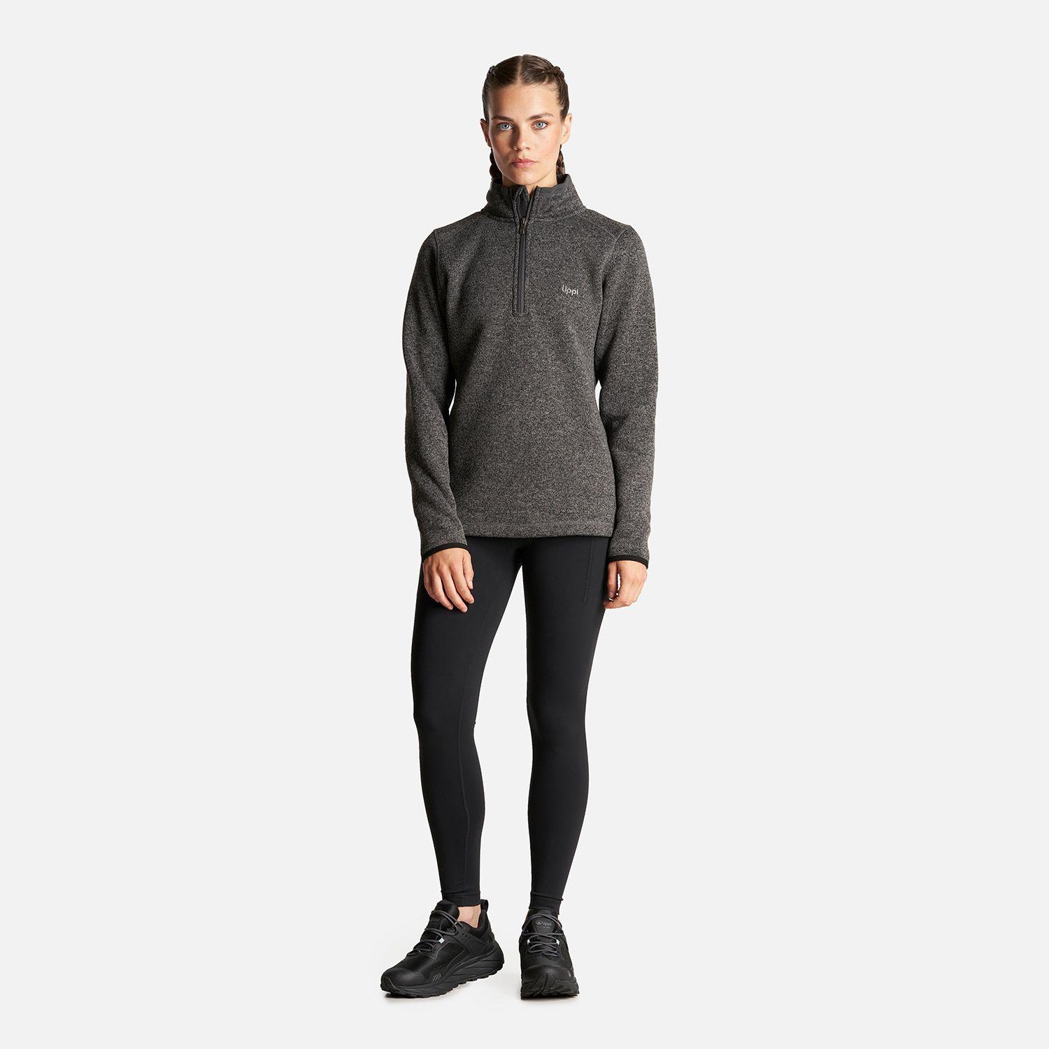 Poleron Mujer Coronado Therm-Pro Pullover Melange Negro Lippi-6