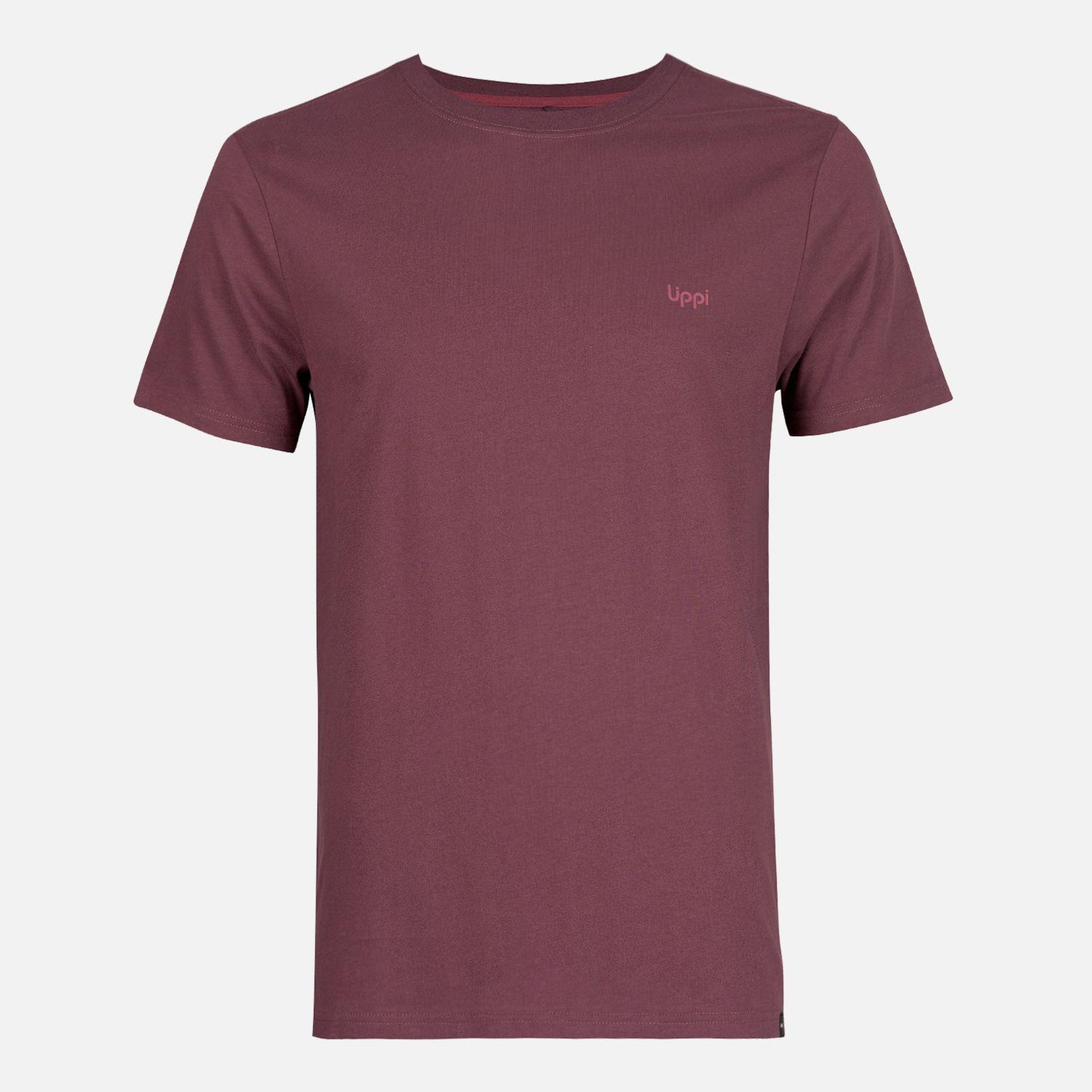 Polera Hombre Ulmo Cotton UV-Stop T-Shirt Burdeo Lippi V23-0