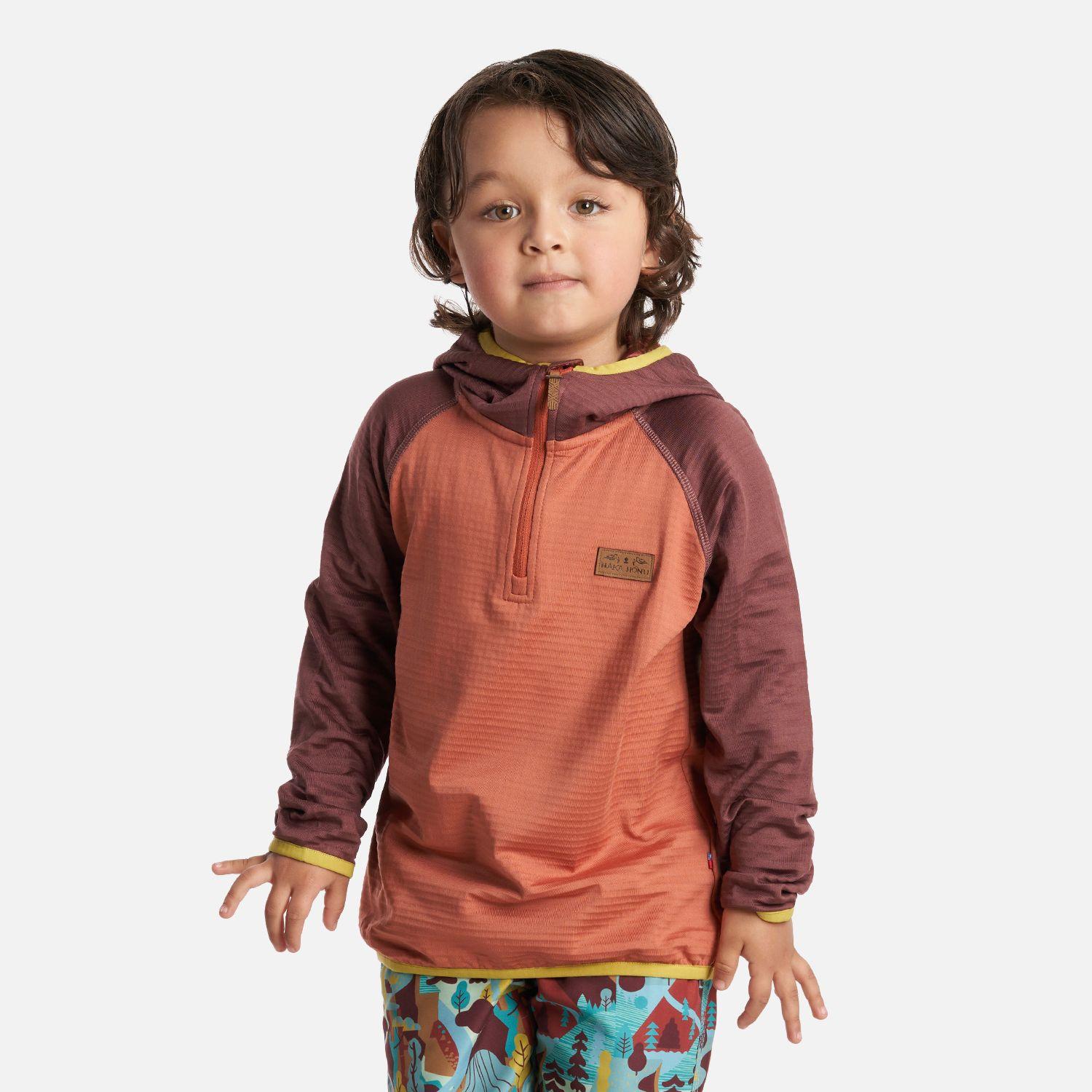 Poleron Unisex Taina poki Terracota Haka Honu V24-1