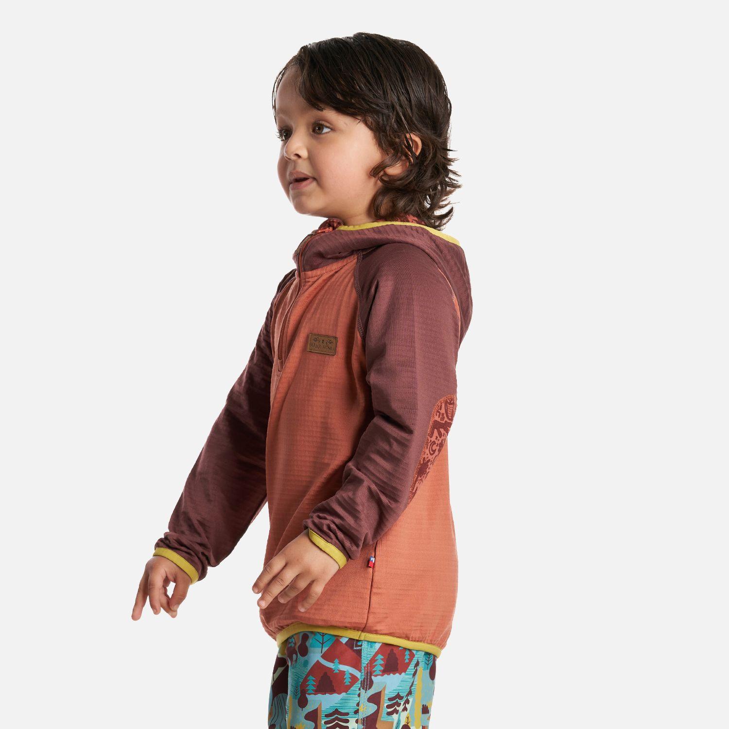 Poleron Unisex Taina poki Terracota Haka Honu V24-2