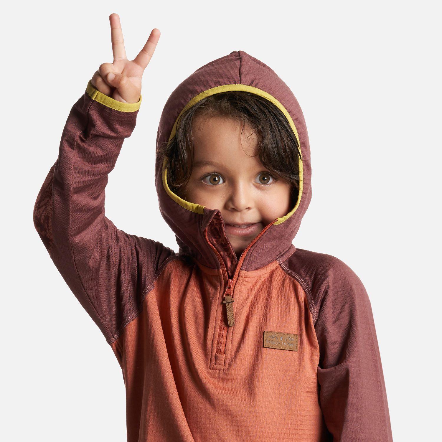 Poleron Unisex Taina poki Terracota Haka Honu V24-4