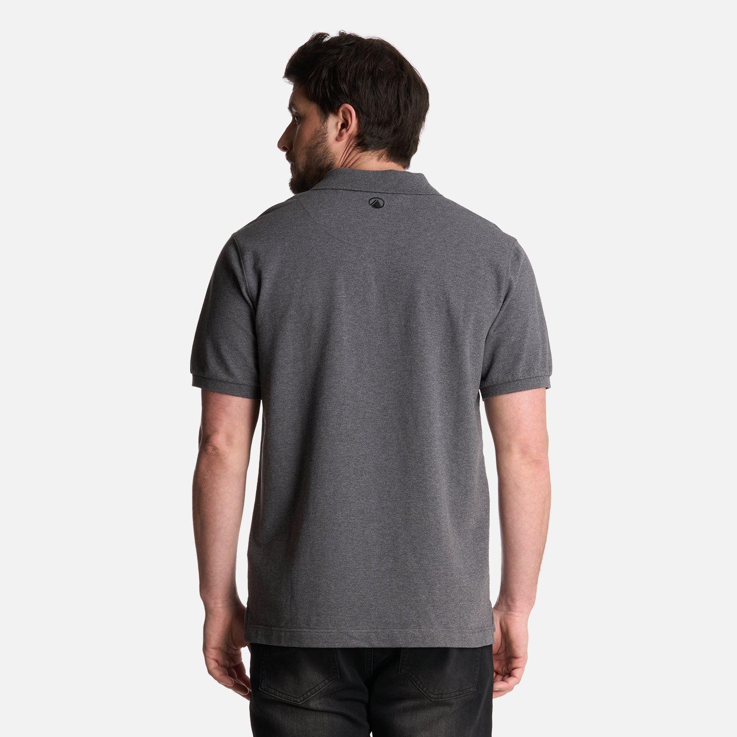 Polera Hombre First Class Elastic Polo Gris Melange Lippi-2