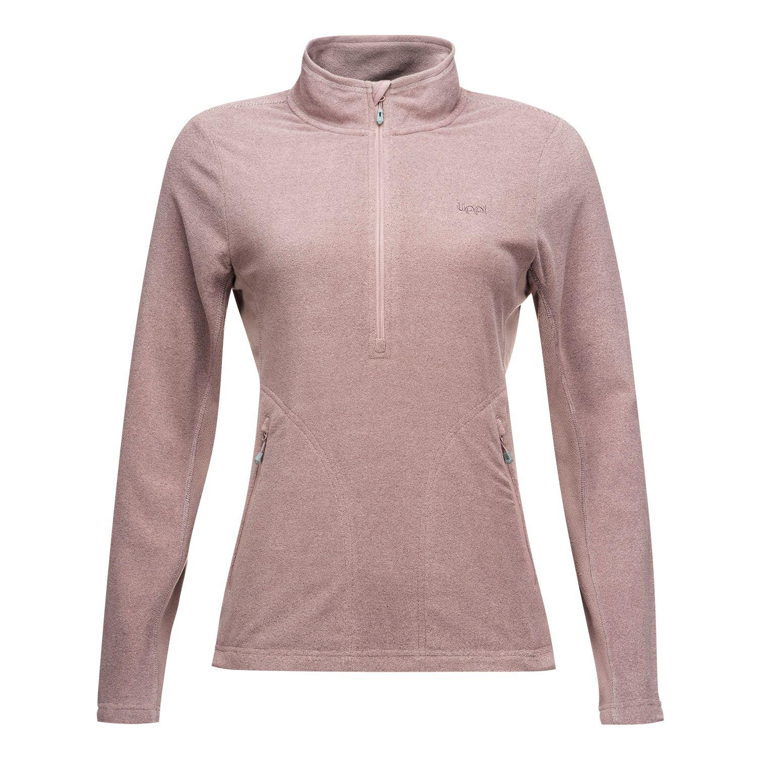 Poleron Mujer Lighter Nano-F 14 Zip Palo Rosa Lippi-0