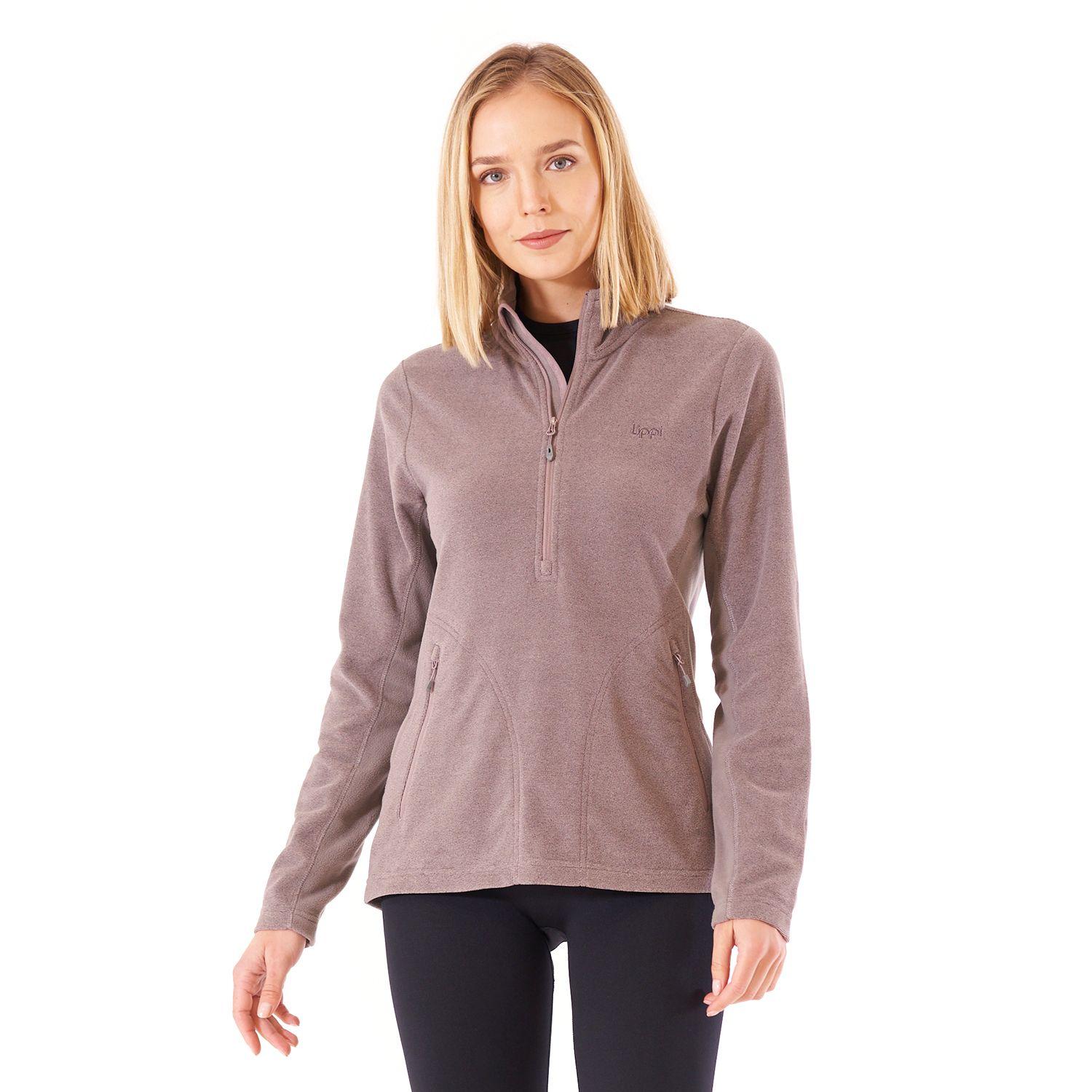 Poleron Mujer Lighter Nano-F 14 Zip Palo Rosa Lippi-1