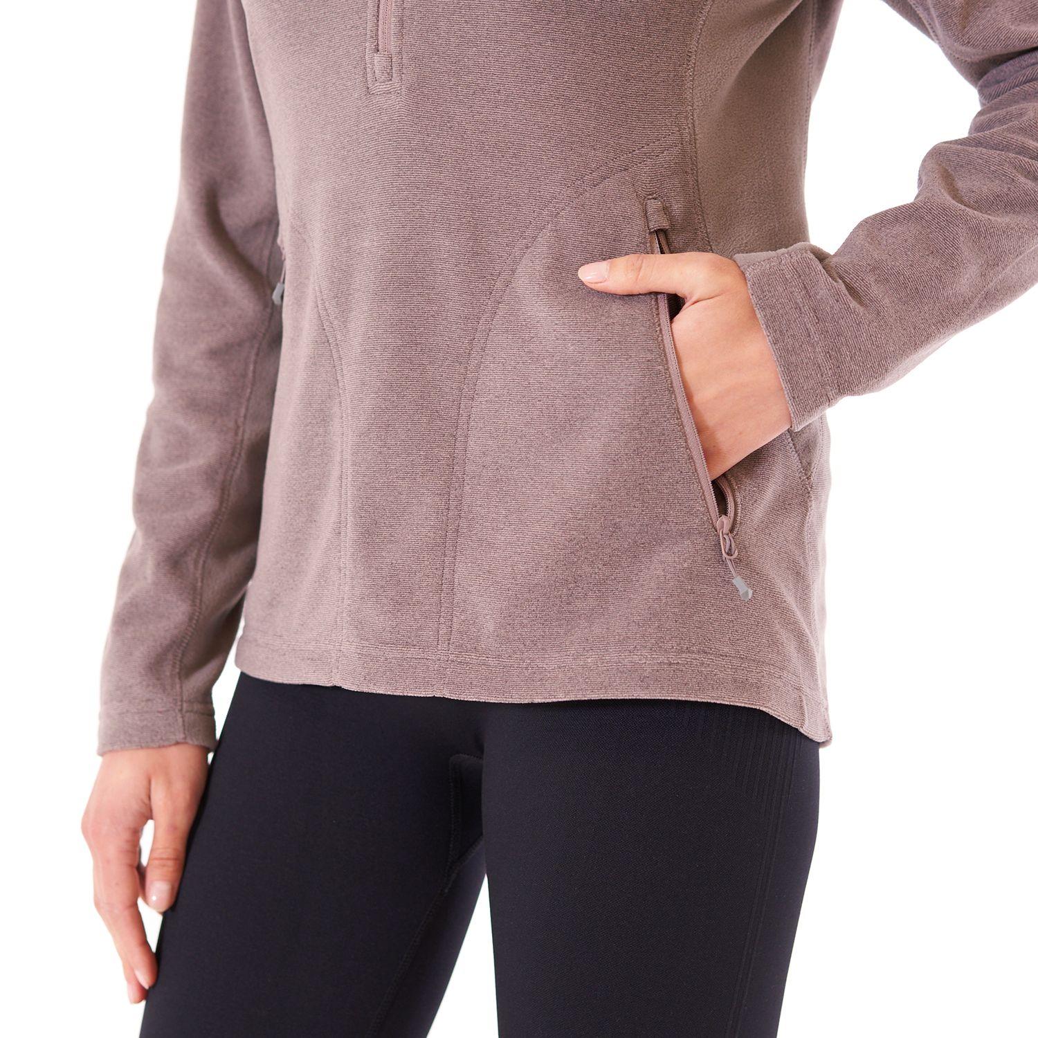 Poleron Mujer Lighter Nano-F 14 Zip Palo Rosa Lippi-5