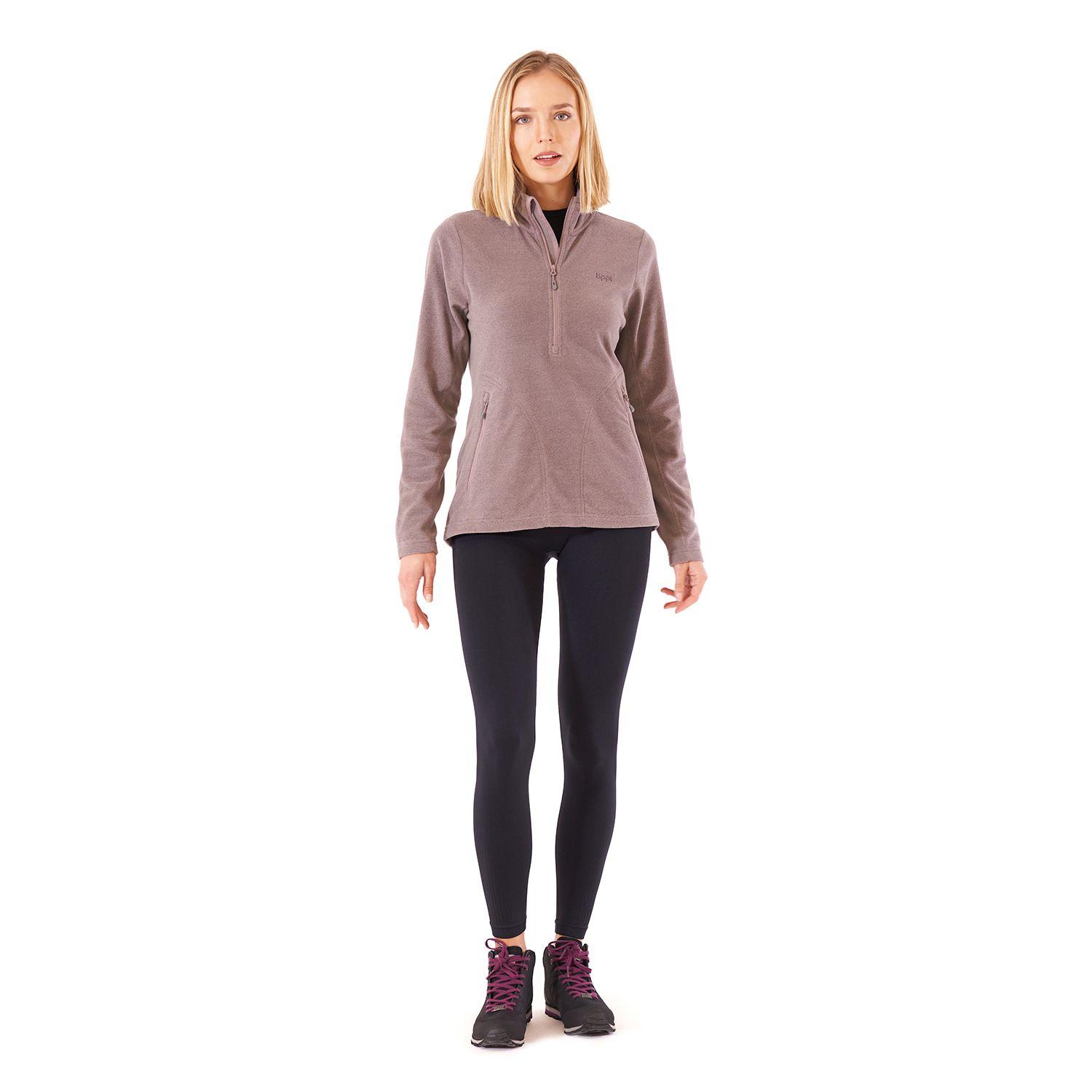Poleron Mujer Lighter Nano-F 14 Zip Palo Rosa Lippi-7
