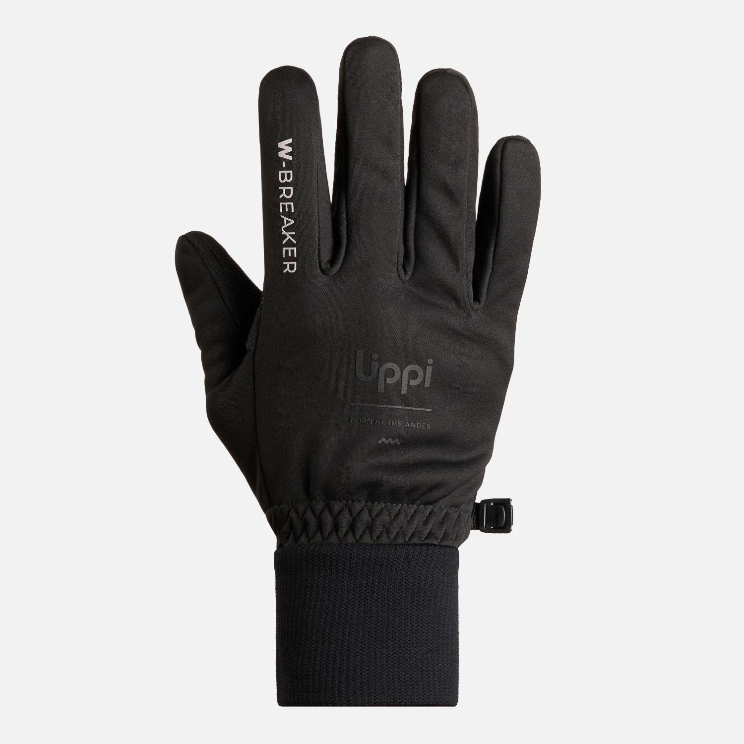 Guante Unisex Coldblock Softshell Glove Negro Lippi I26-0