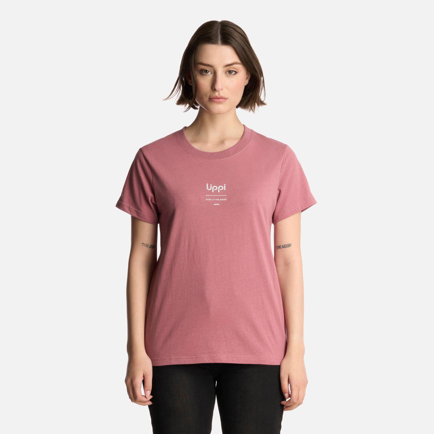Polera Mujer Ulmo Mid Point T-Shirt Rosa Oscuro Lippi-0