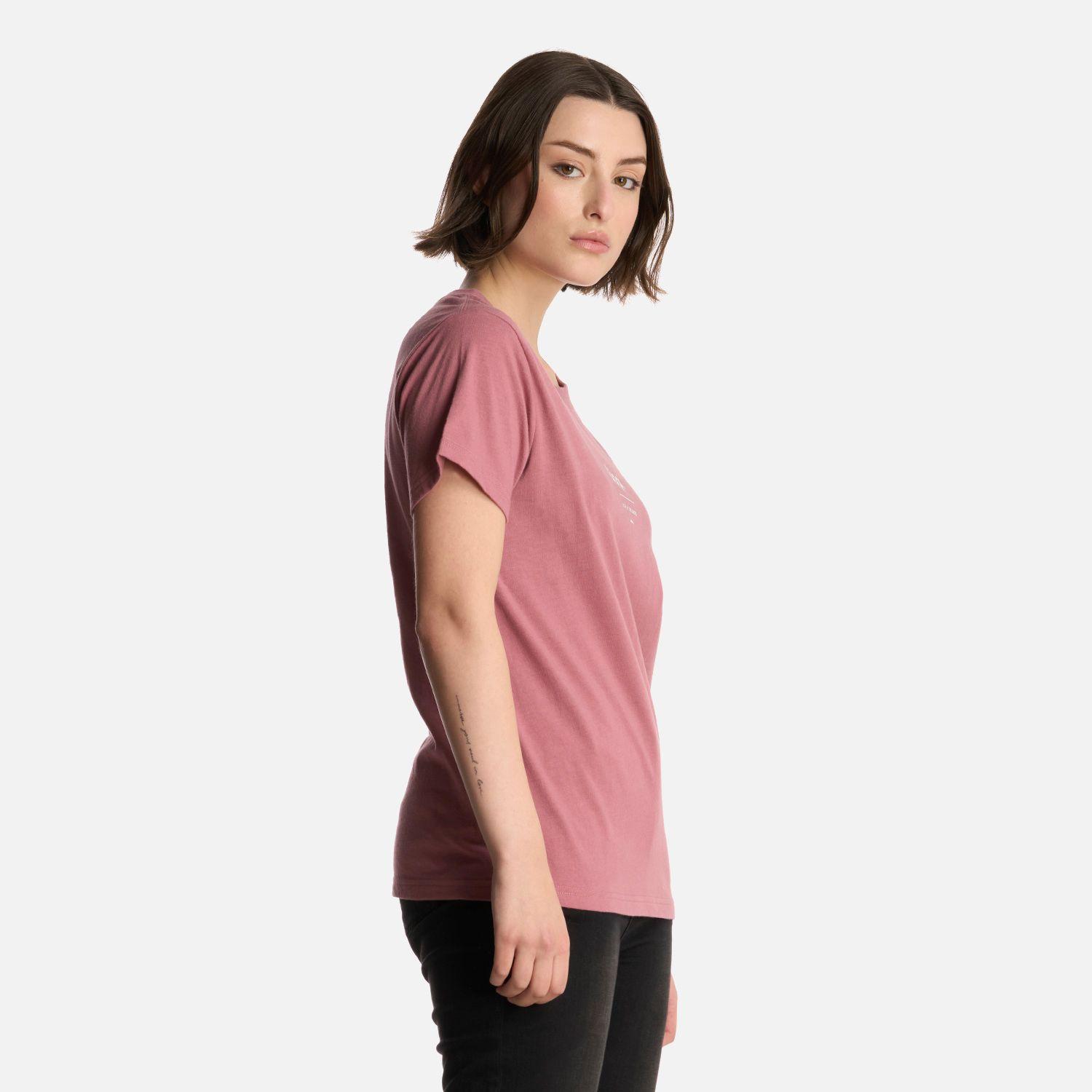 Polera Mujer Ulmo Mid Point T-Shirt Rosa Oscuro Lippi-1