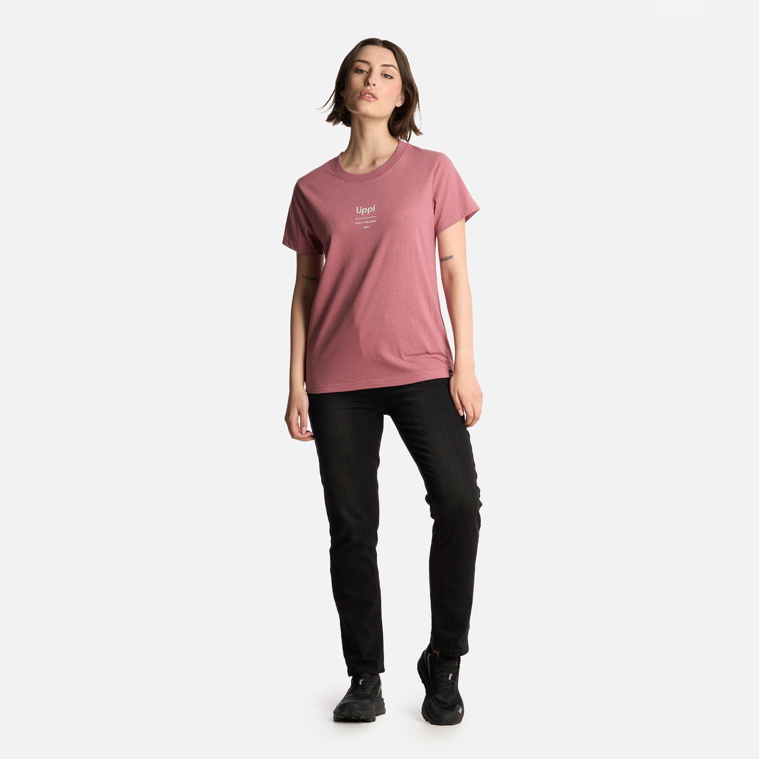 Polera Mujer Ulmo Mid Point T-Shirt Rosa Oscuro Lippi-4