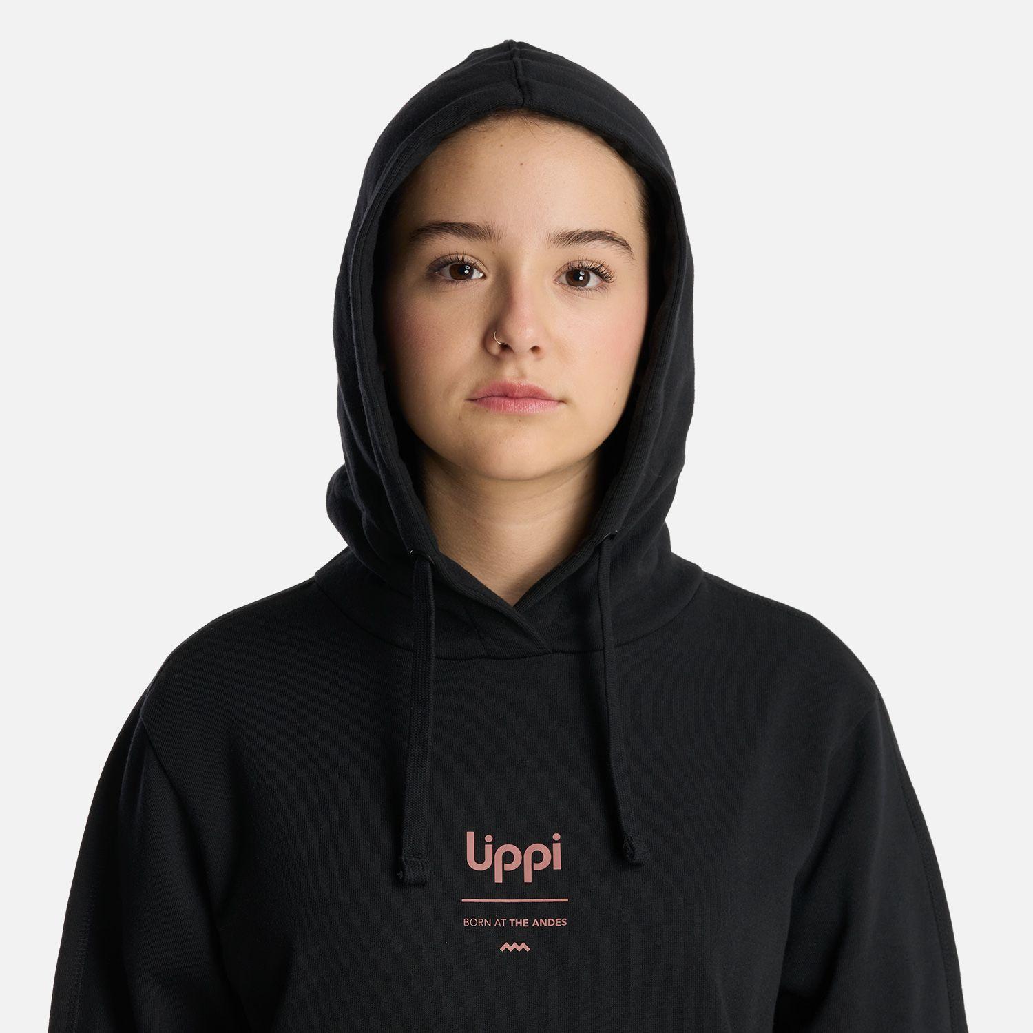 Polerón Teen Girl Ulmo MidPoint Hoody Negro Lippi V25-3