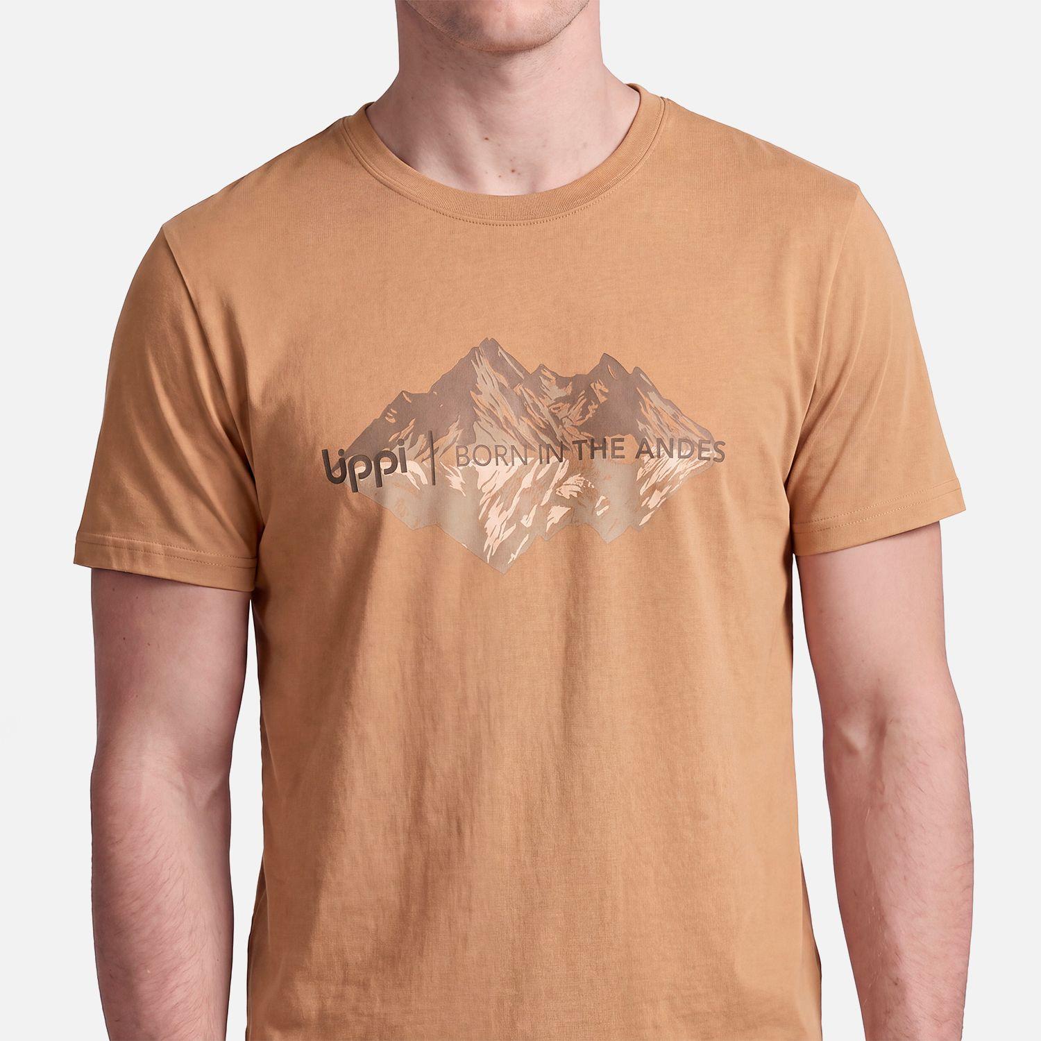 Polera Hombre Ulmo Front Print T-Shirt Camel Lippi V27-3