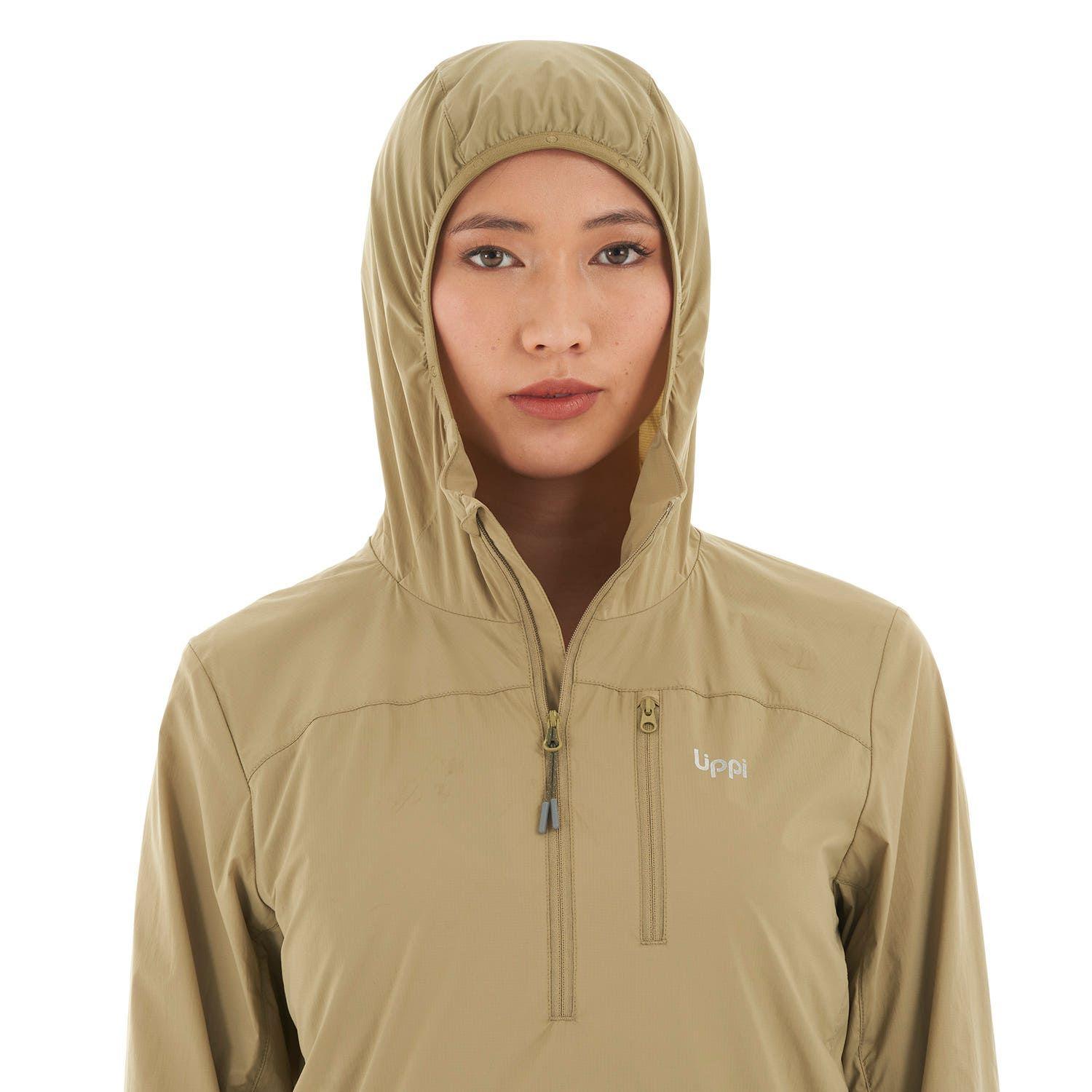 Chaqueta Mujer Spry WindBreaker 14 Zip Hoody Jacket Oliva Lippi-6