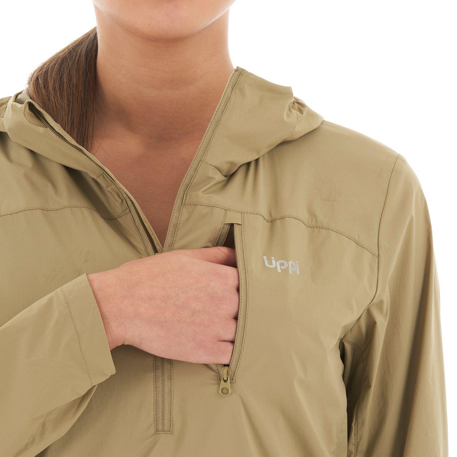 Chaqueta Mujer Spry WindBreaker 14 Zip Hoody Jacket Oliva Lippi-8