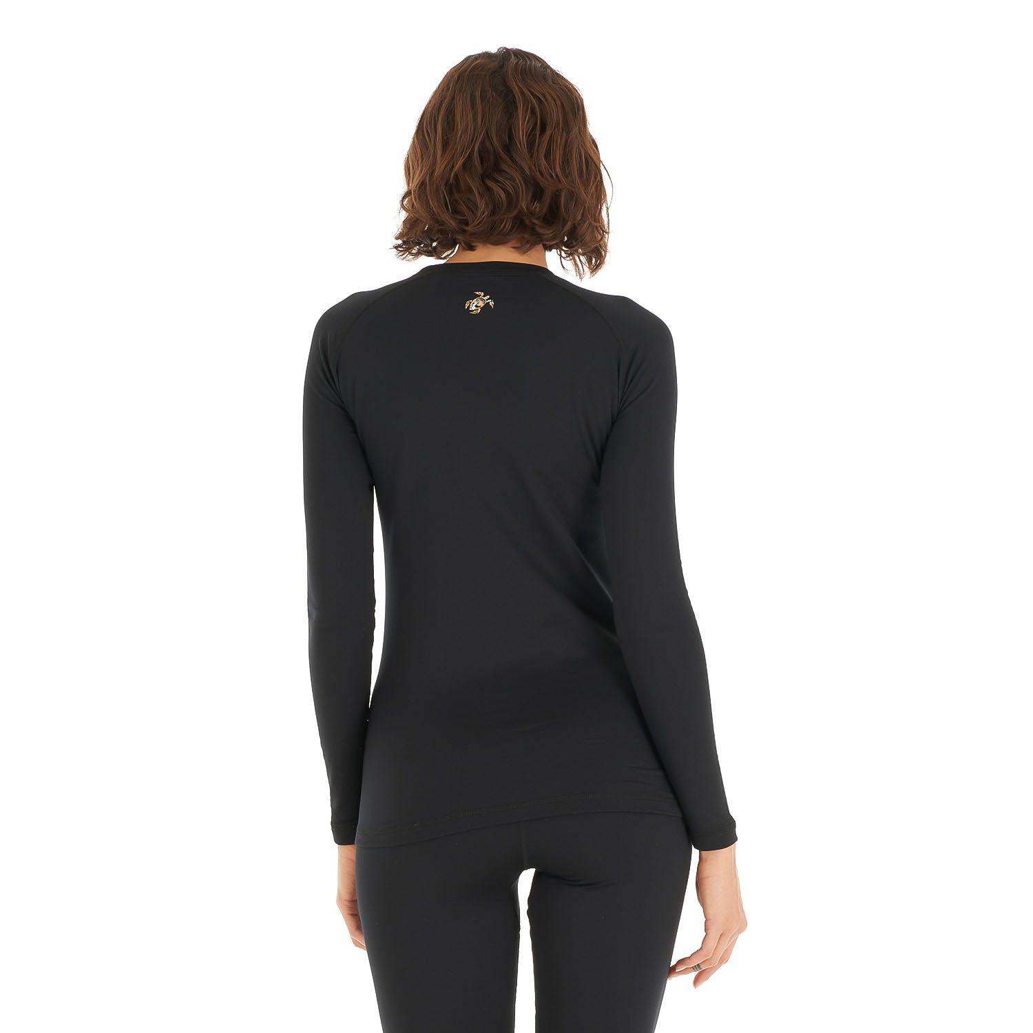 Primera Capa Mujer Huemul Top Negro Haka Honu I24-5