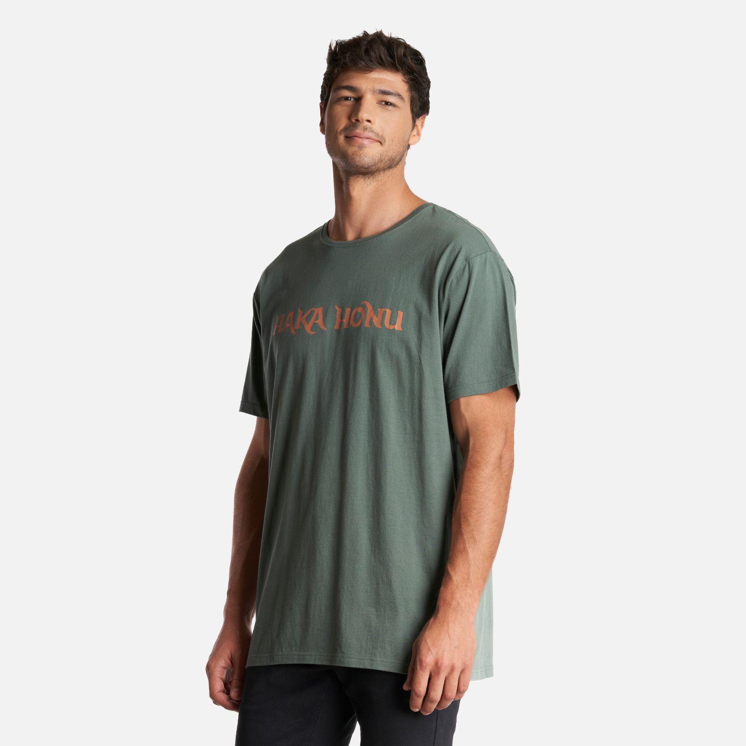 Polera Hombre Logo Verde Musgo Haka Honu-2