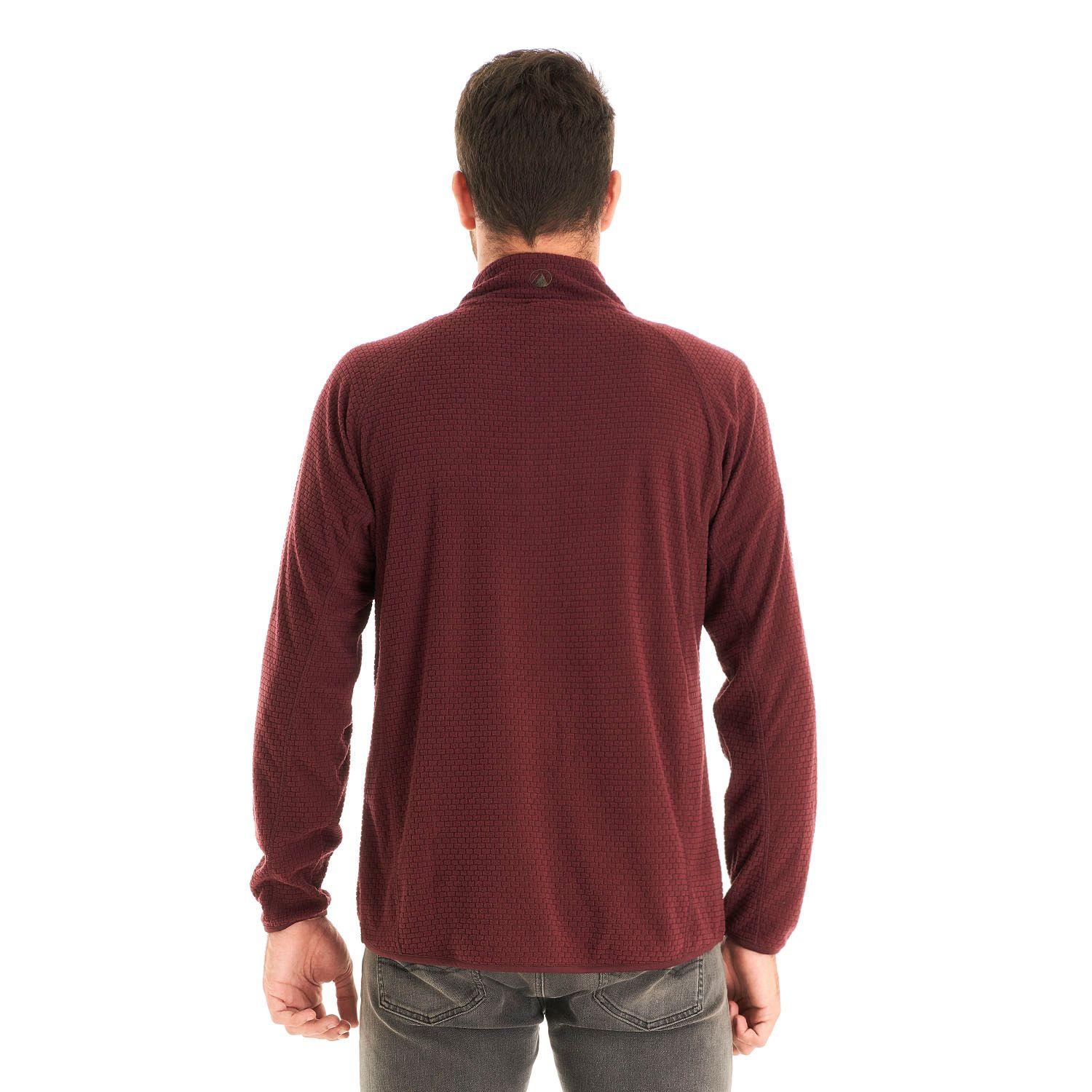 Poleron Hombre Jacaranda Nano-F 14 Zip Vino Lippi V23-5