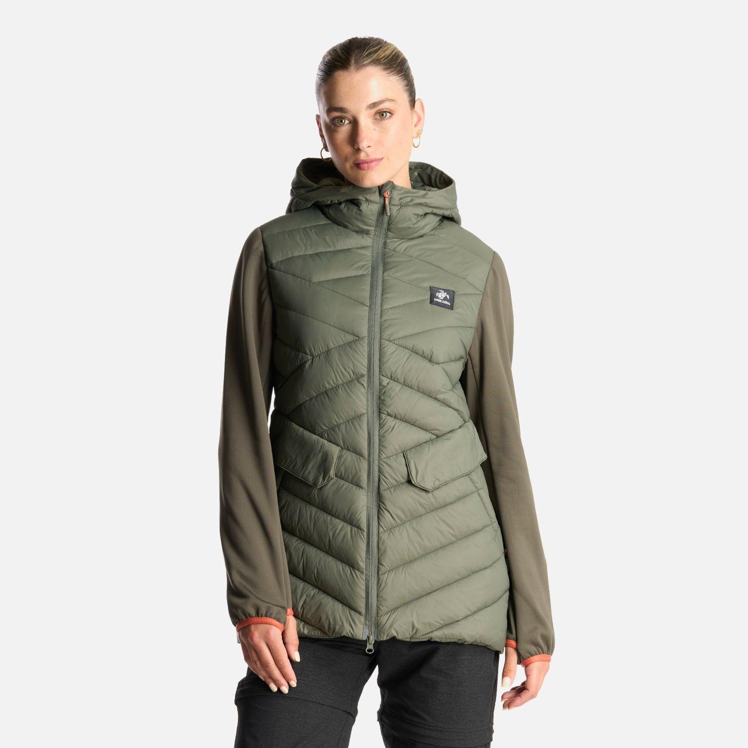 Chaqueta Mujer Altiplano Verde Grisaceo Haka Honu-1