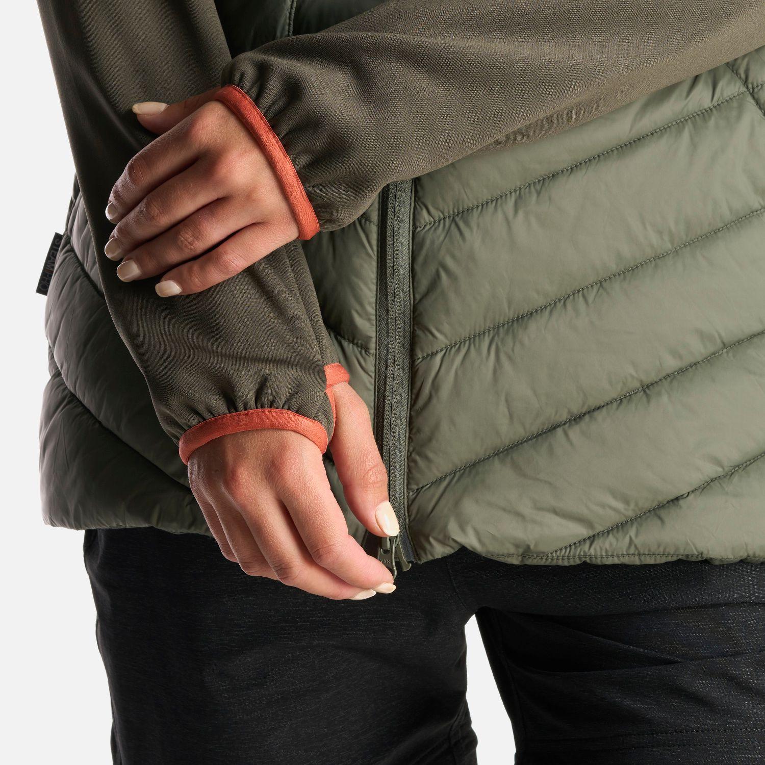 Chaqueta Mujer Altiplano Verde Grisaceo Haka Honu-8