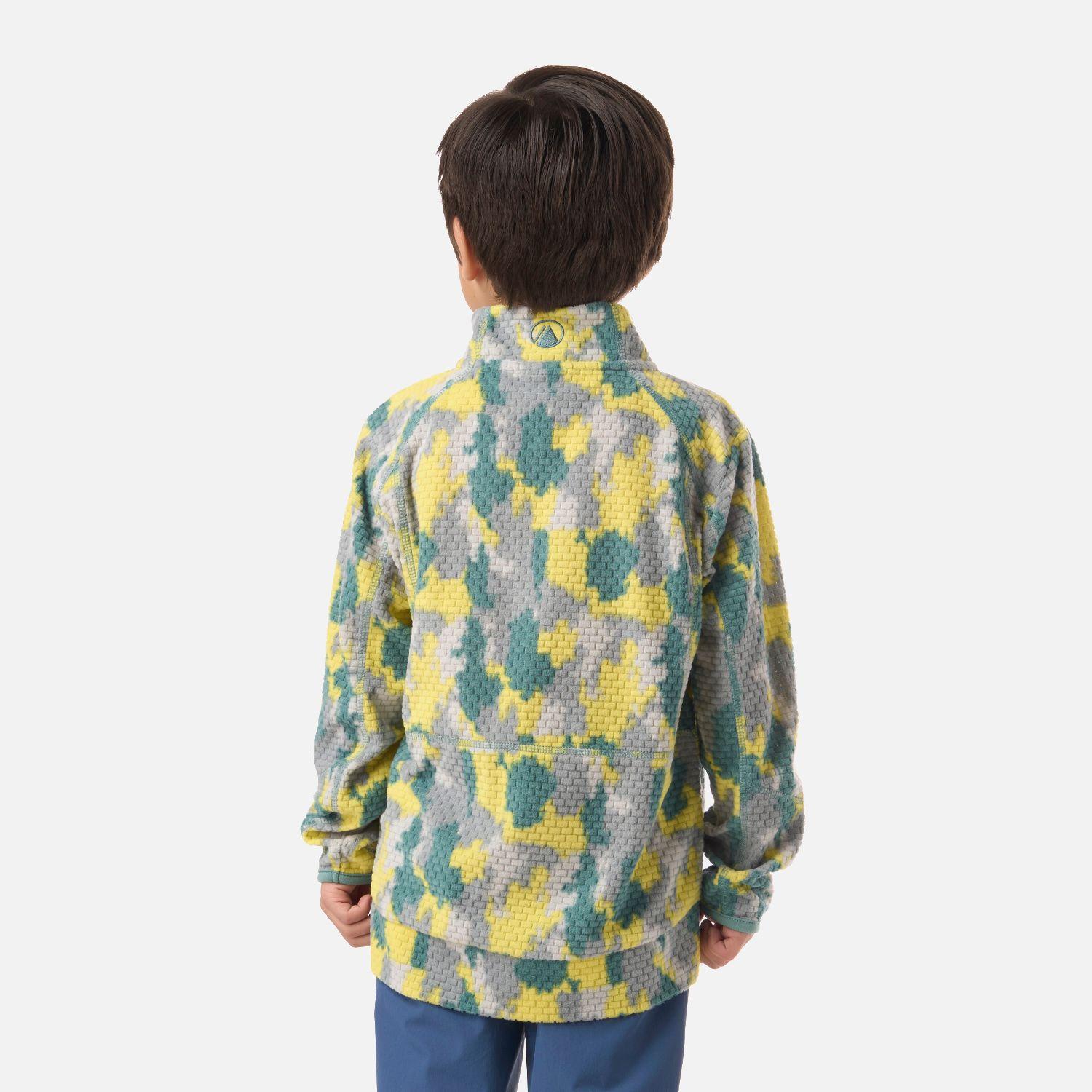 Polerón Niño Saltamontes Nano-F 1/4 Zip Print Turquesa Lippi V26-2