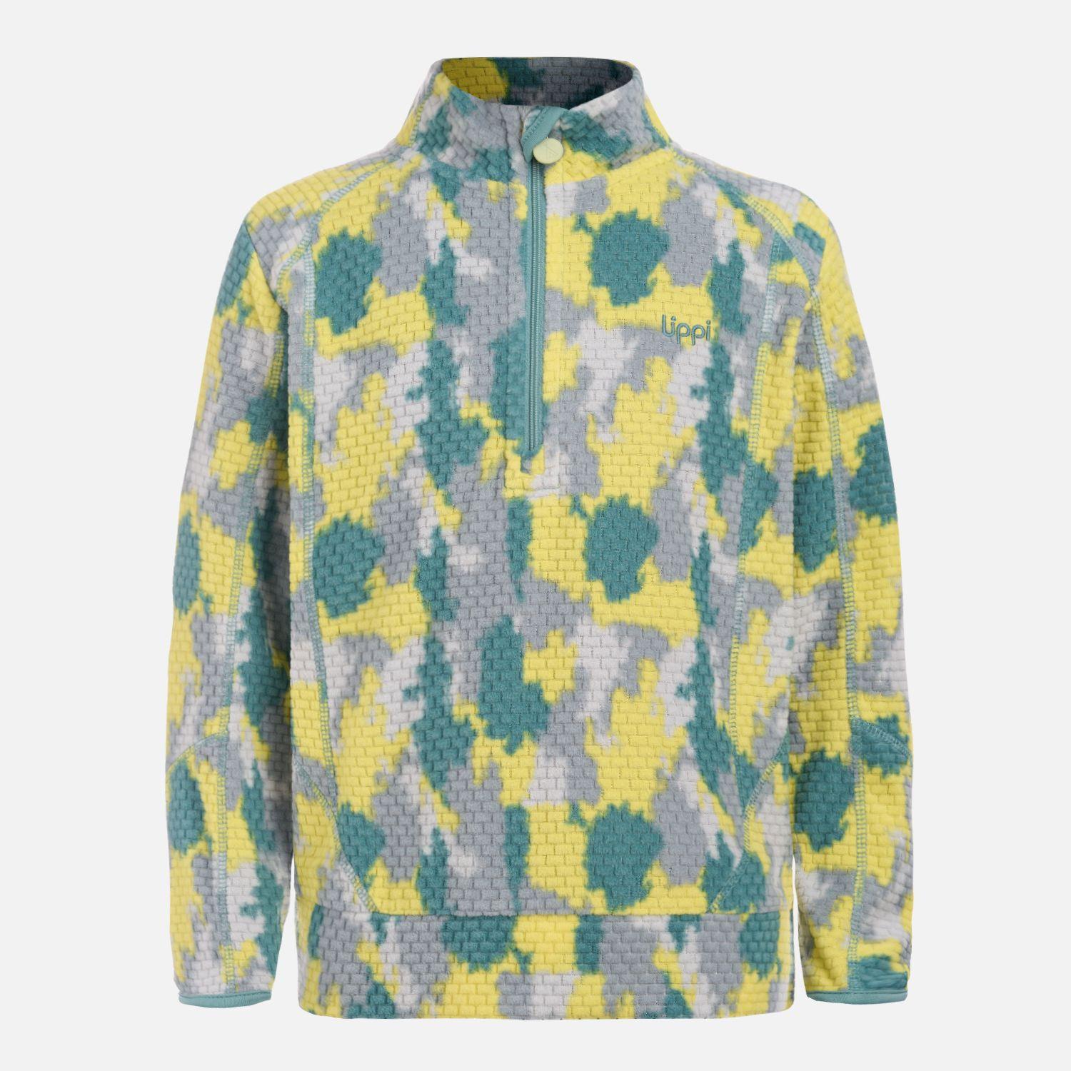 Polerón Niño Saltamontes Nano-F 1/4 Zip Print Turquesa Lippi V26-5