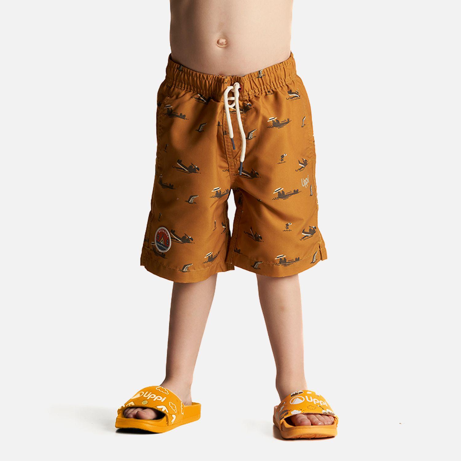 Traje de Baño Niño Aqua Swimwear Print Mostaza Lippi-1